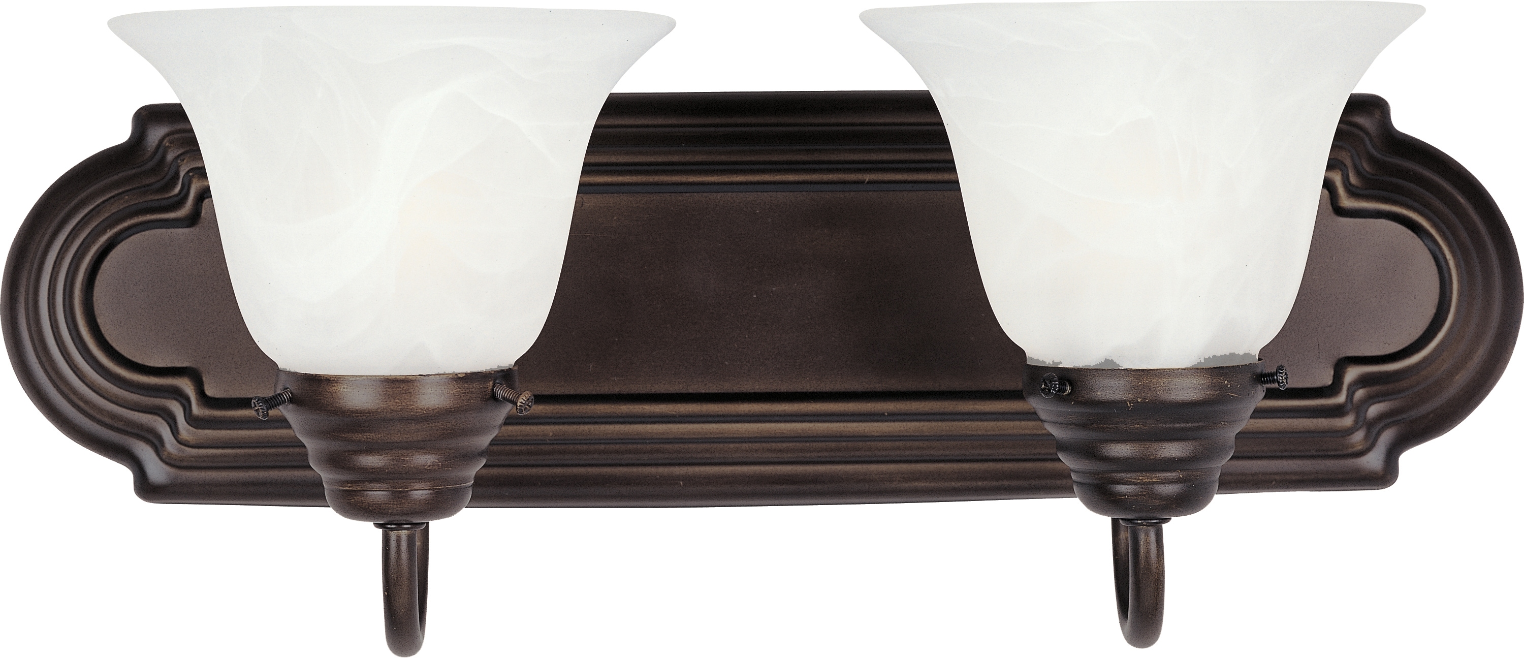 Maxim Lighting 8012MROI Essentials - 801x 18-in 2 -Light Oil-rubbed Bronze Transitional Vanity light