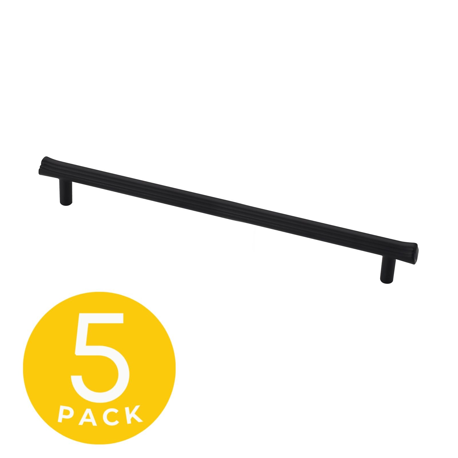 Sapphire SP-2214-192-BK-5 Eclipse 7-1/2-in , 192mm Center to Center Black Rectangular Bar 5 -Pack