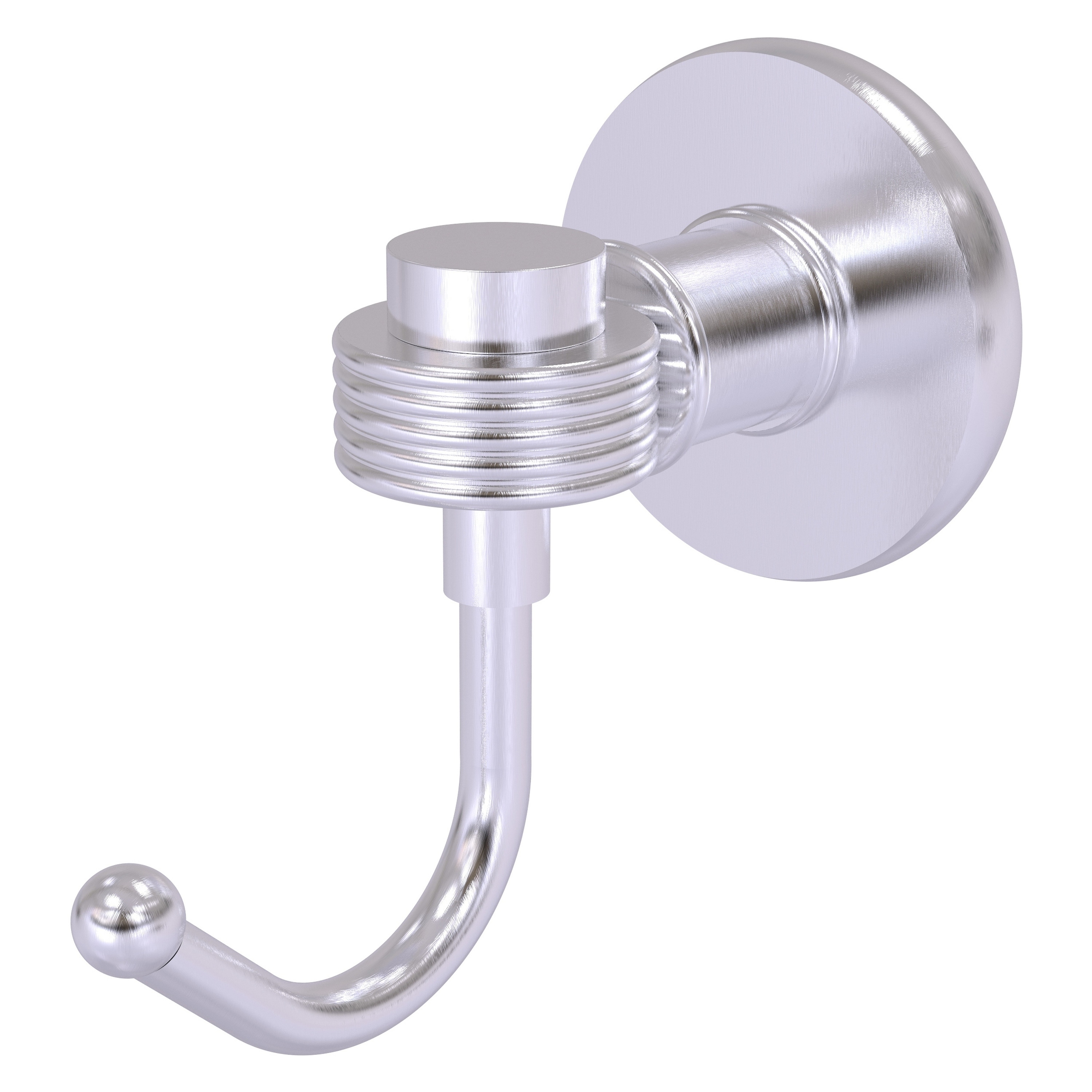 Allied Brass 2020G-SCH Continental Satin Chrome Single -Hook Wall mount Towel Hook