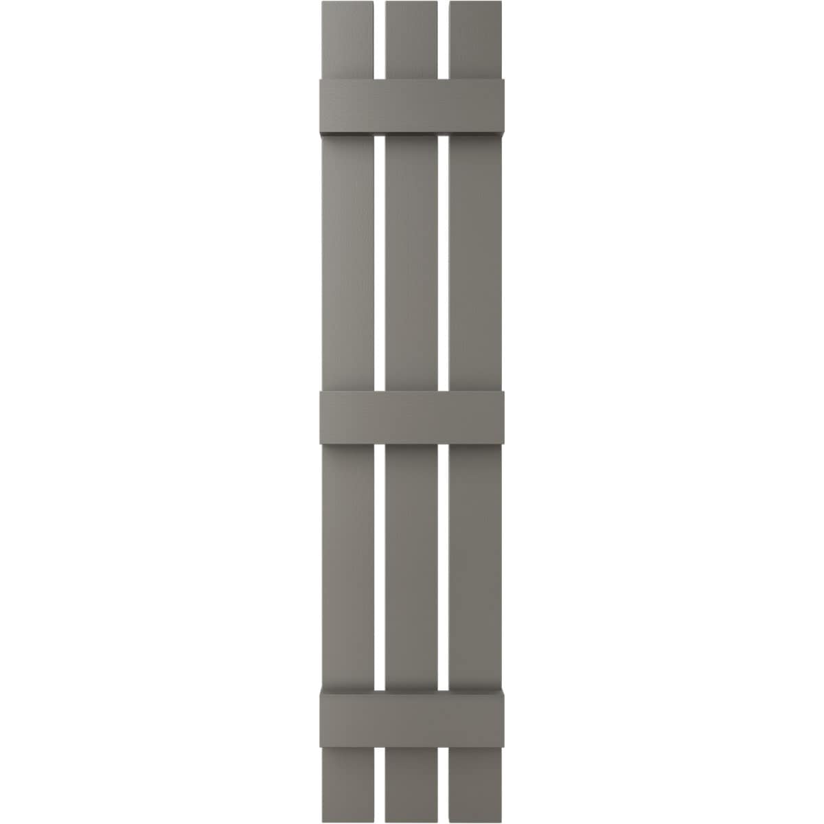 Ekena Millwork LS3S12X07100TG 12-in W x 71-in H Tuxedo Grey Board and batten Spaced Exterior Shutters ( 2 -Pack )
