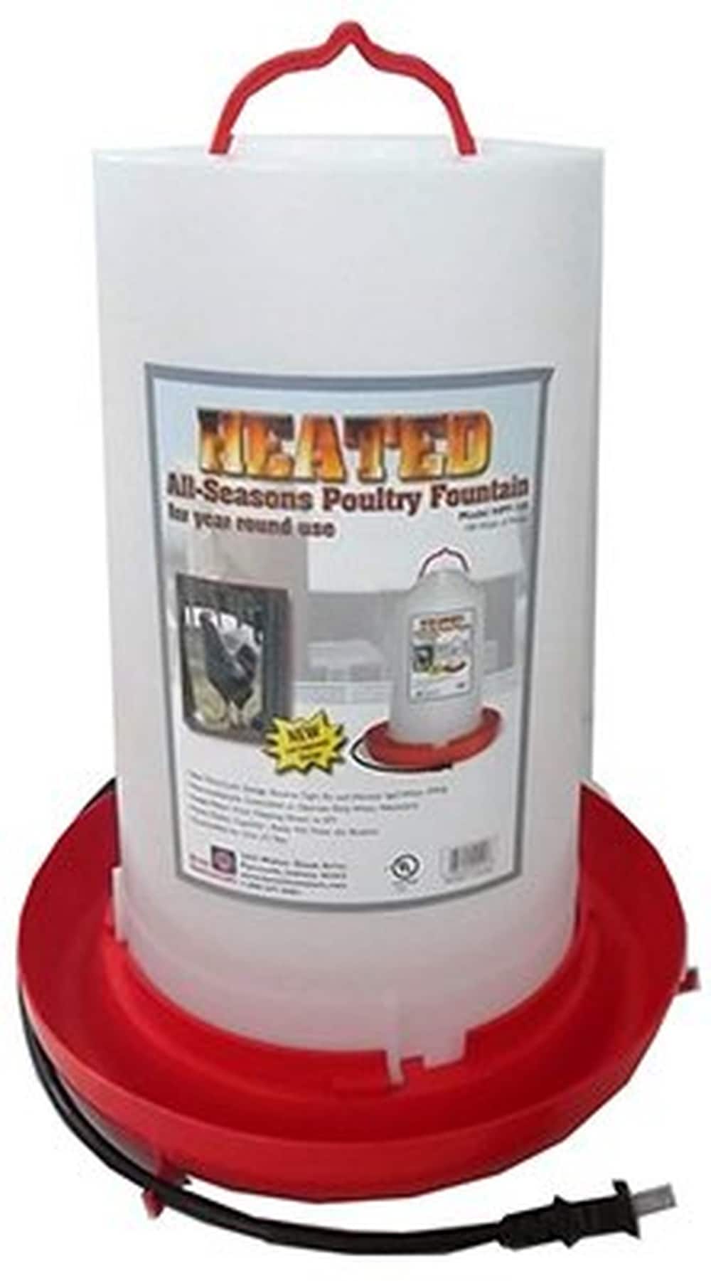 Farm Innovators  HPF-100 Heated Poultry Fountain Thermostat Control 100-Watt 3-Gals. - Quantity 8