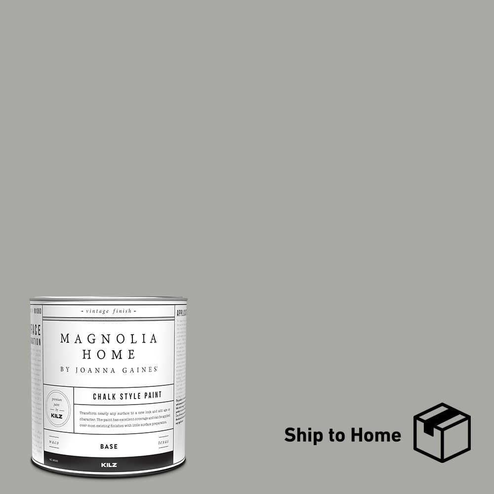 Magnolia Home 00182204 by Joanna Gaines Water-based Pre-tinted Low Odor Weathered Windmill Chalky Paint (1-quart)