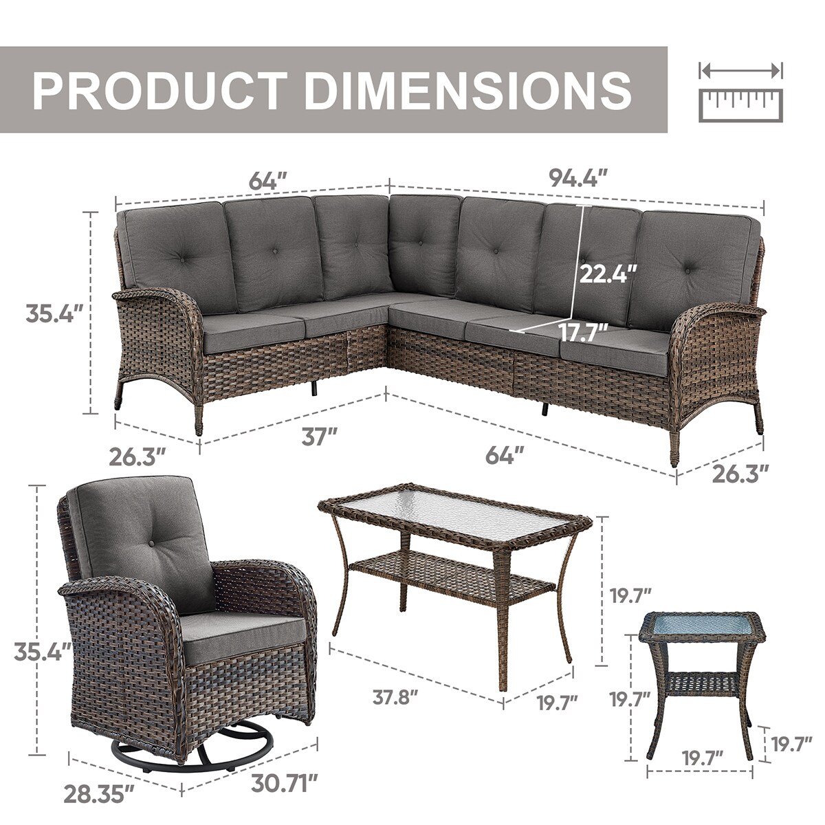 Rilyson FS08513050-3 Patio-Conversation-Sets - View #10