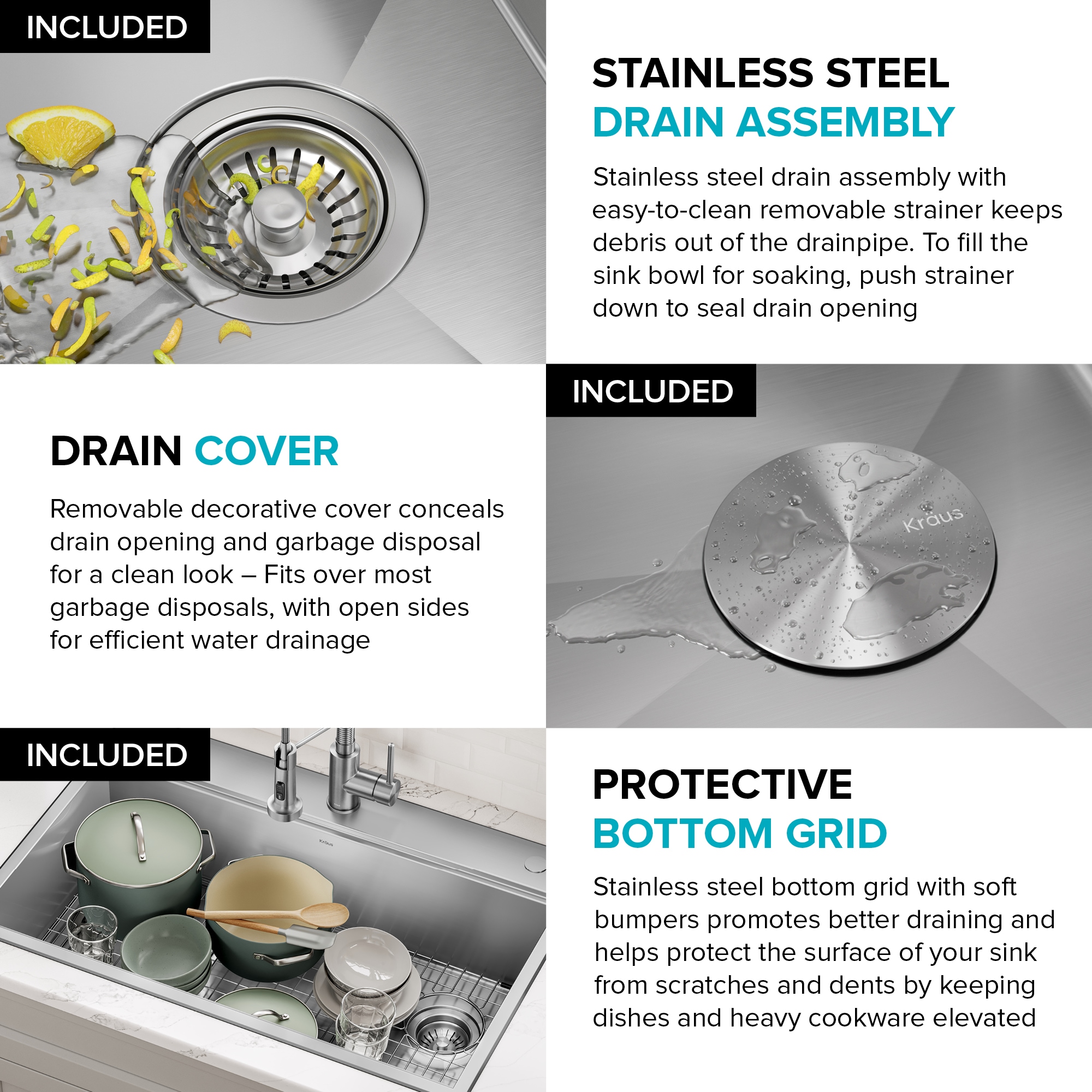 Kraus KWT310-33 Kitchen-Sinks - View #9