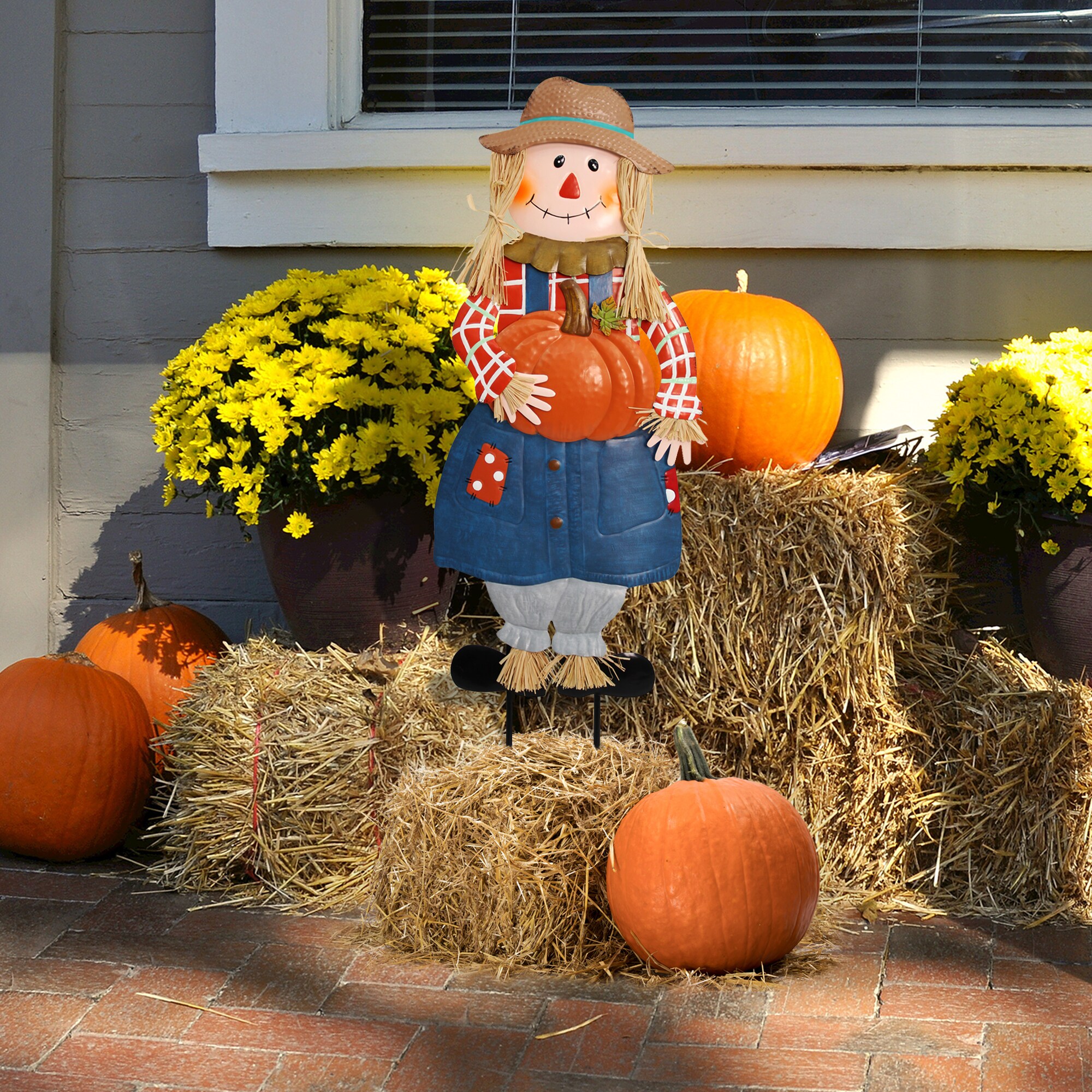 Holiday Living 2.9-ft Scarecrow Yard Decoration Yard Stake in the ...