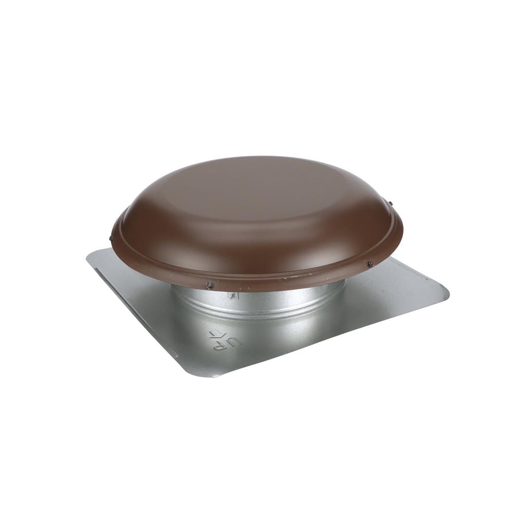 Air Vent 1500-CFM Brown Galvanized Steel Electric Power Roof Vent in ...