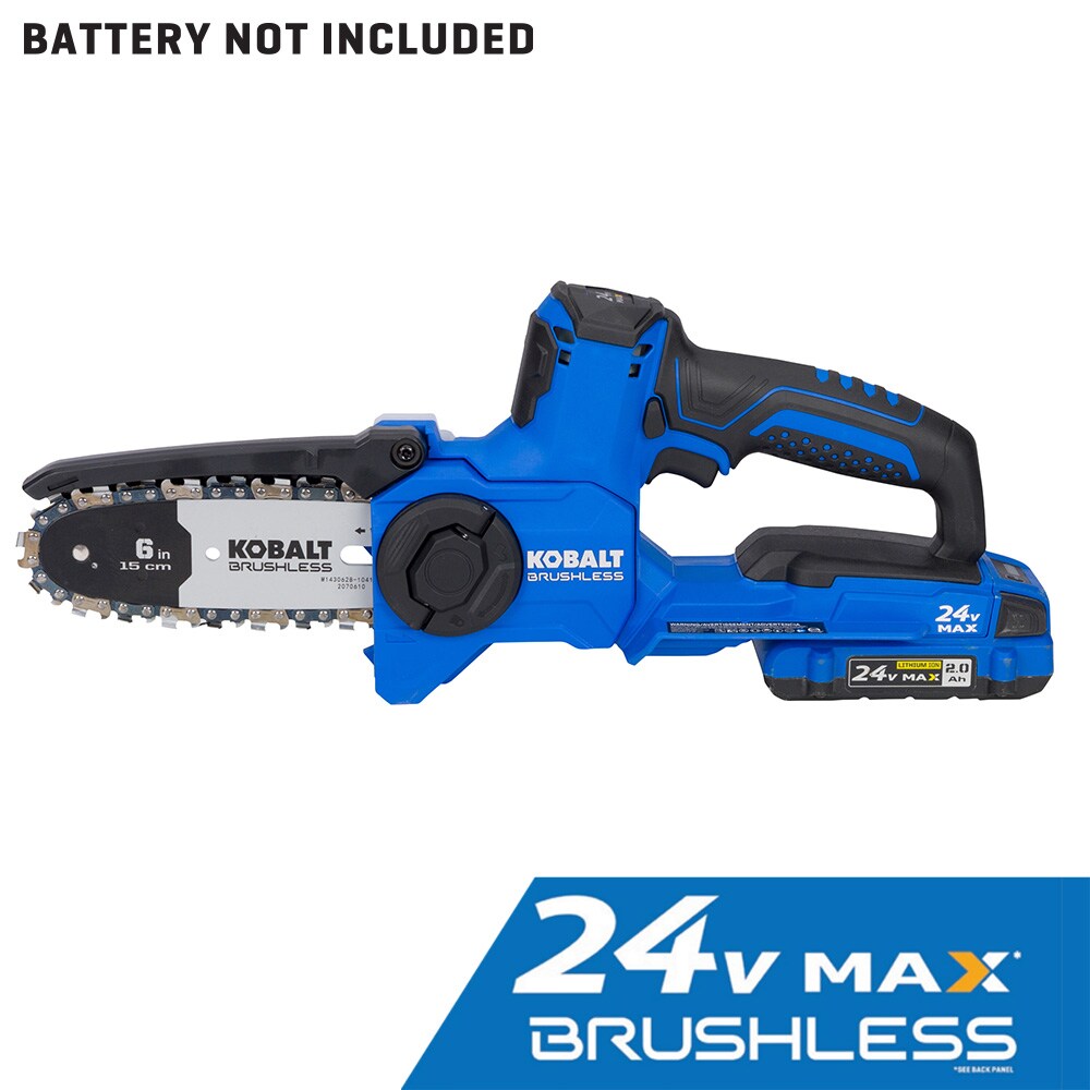 Kobalt 24-volt 6-in Brushless Battery Chainsaw (Battery And Charger Not ...