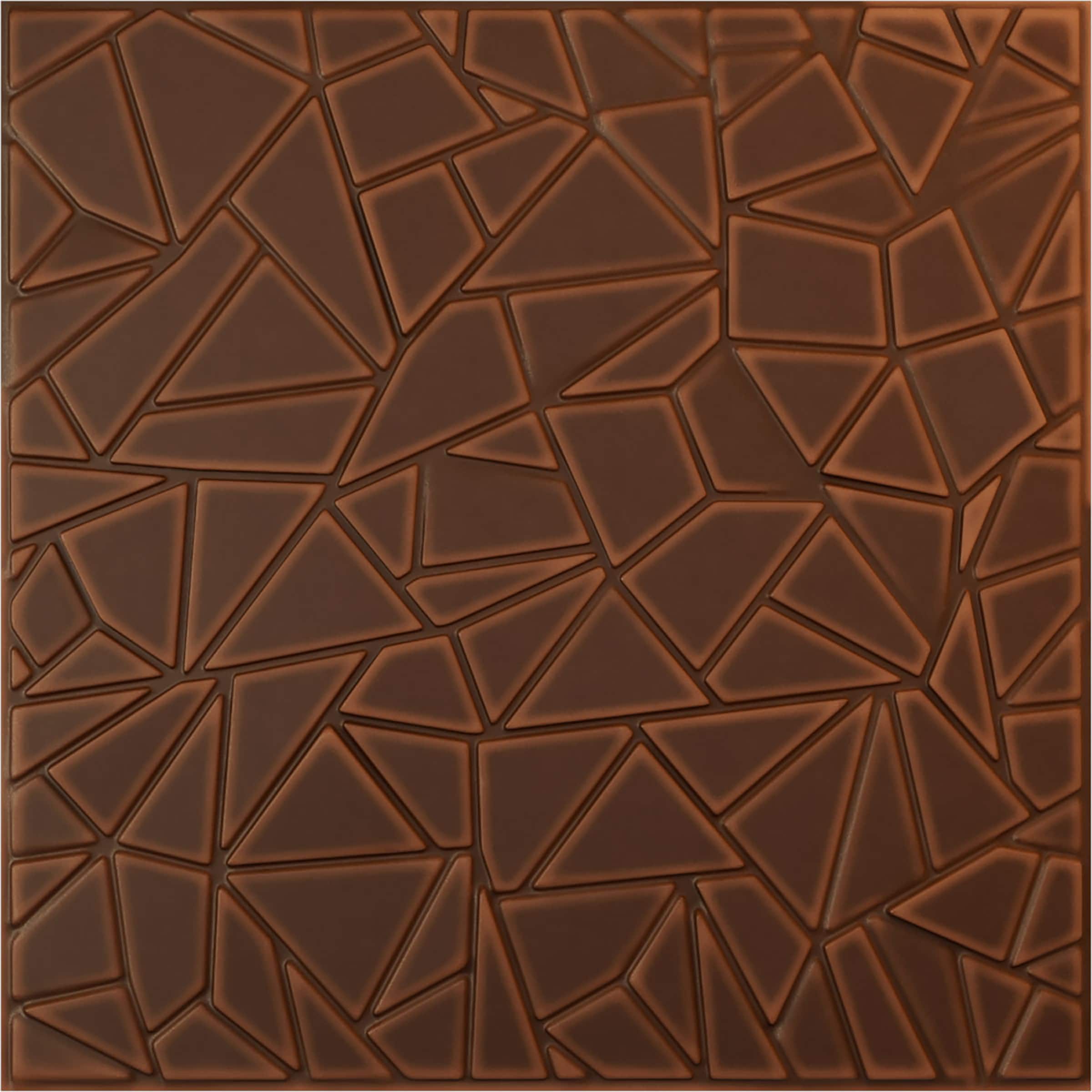 Ekena Millwork WP20X20EWDRU 19-5/8-in x 19-5/8-in Embossed Paintable/Stainable Red PVC Abstract Wall Panel ( 2.67-sq ft )