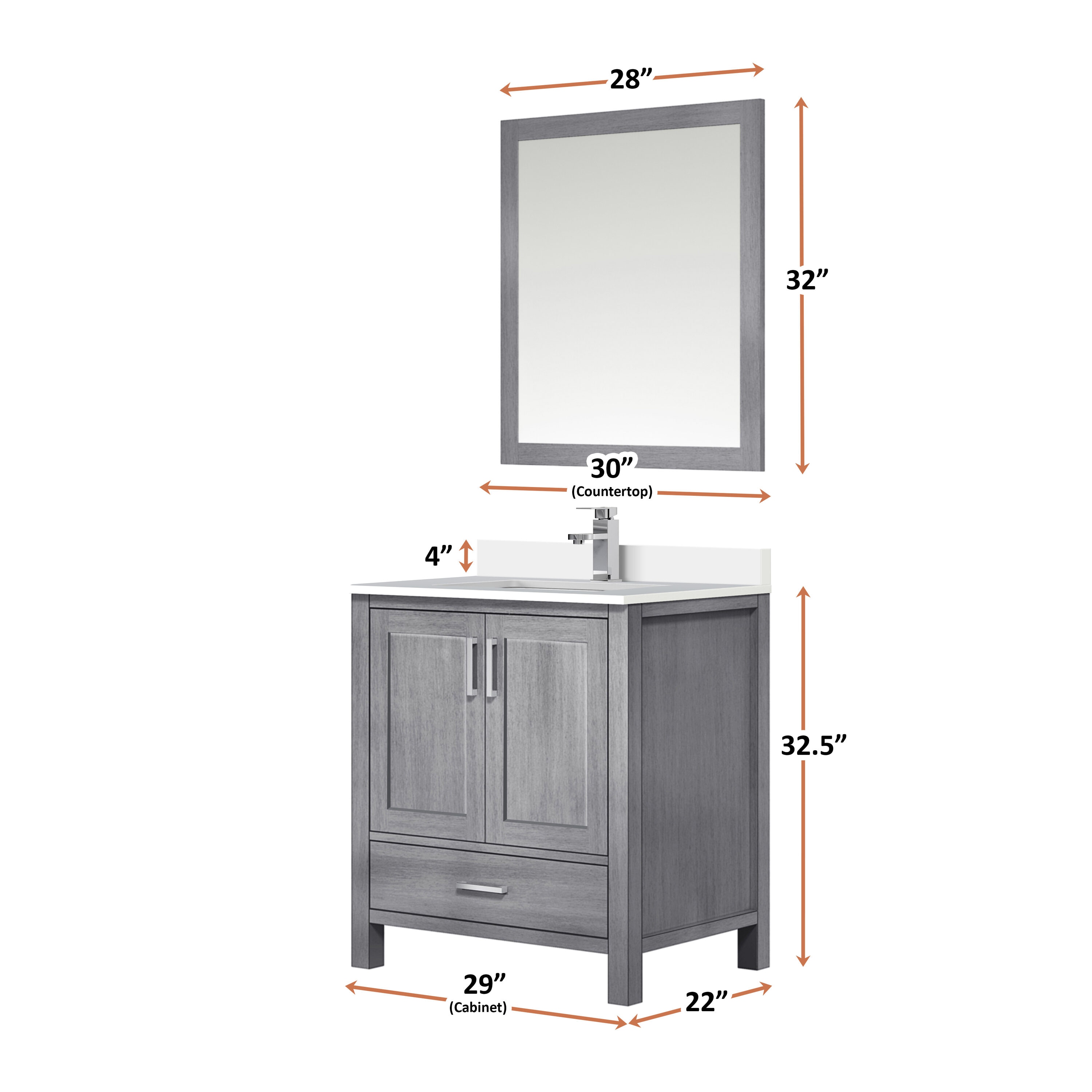 Lexora LVJ30SD310 Bath-Vanity-Combo - View #5