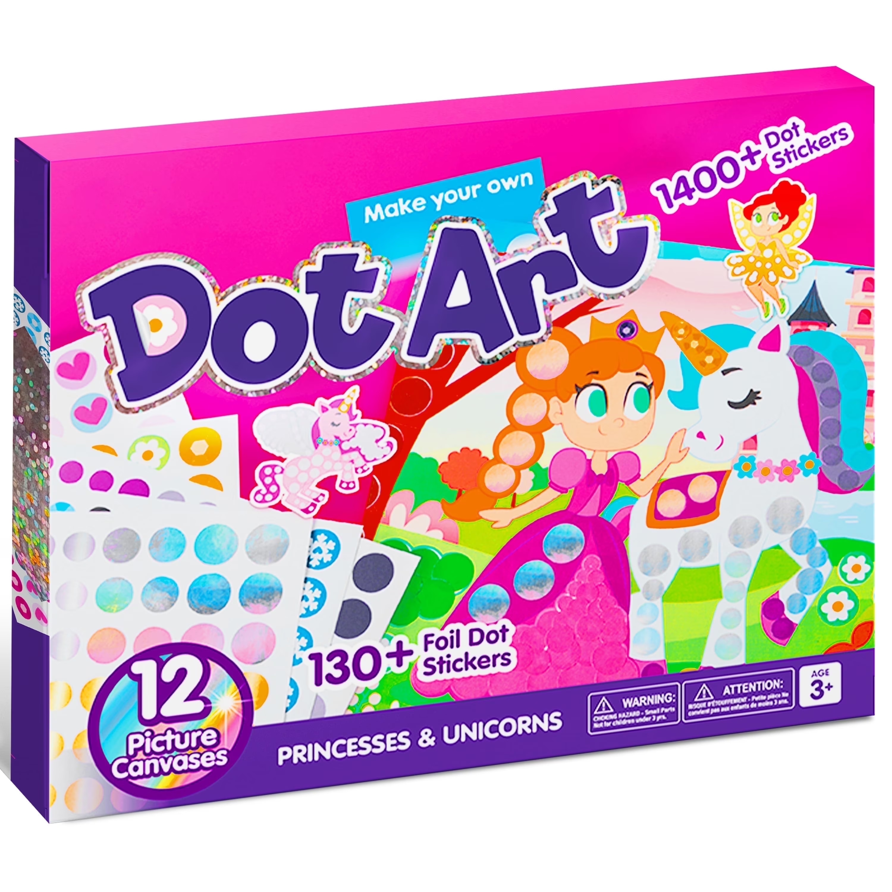 Joyfy -  Unicorns and Princess Dot Markers Over 1470 Pcs Sticker Poke A Dot Book for Ages 3-5 Tod...