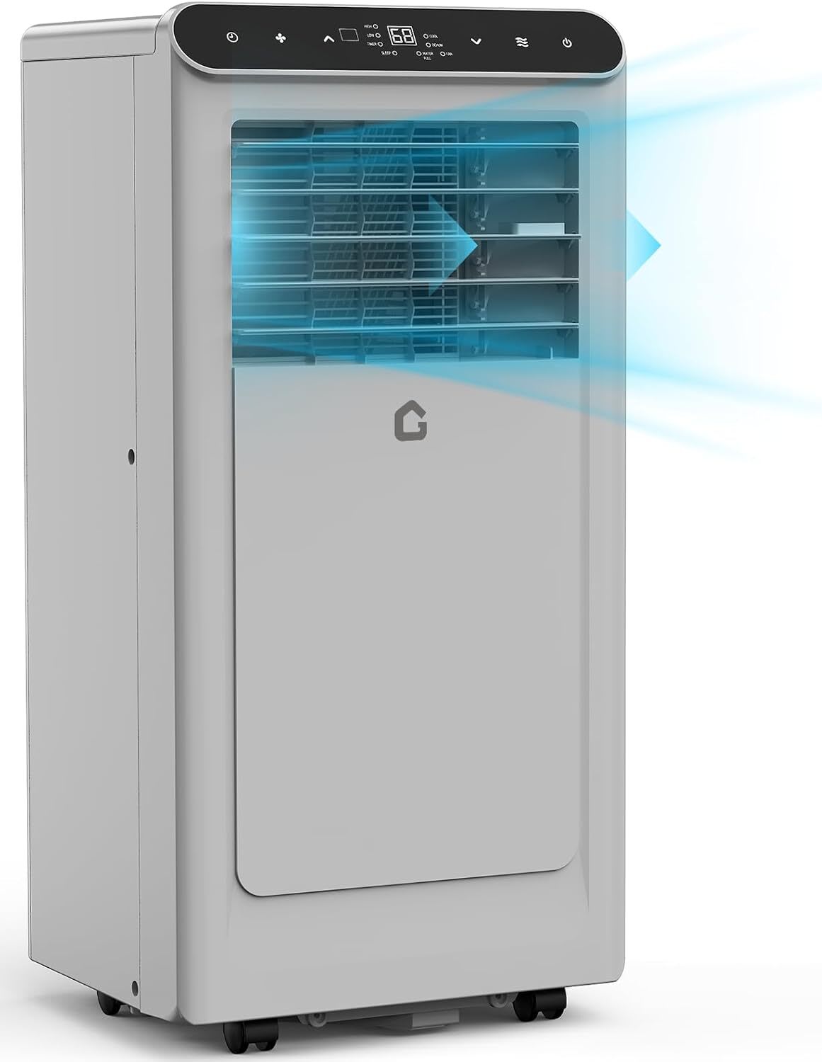 WhizMax LSHQQPHK-337F8P6C 8000 BTU  3 in 1 Portable Air Conditioner Unit Cools Rooms up to 350 sq  ft  with Dehumidifier  Fan  Remote Control  Smart Sleep Mode  24 Hour Timer
