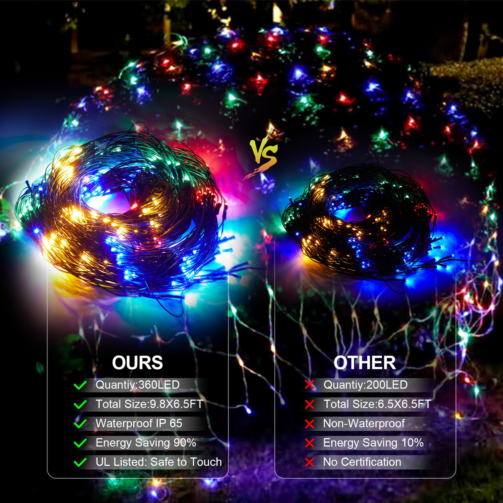 VEELIKE 12611336 Christmas-String-Lights - View #3