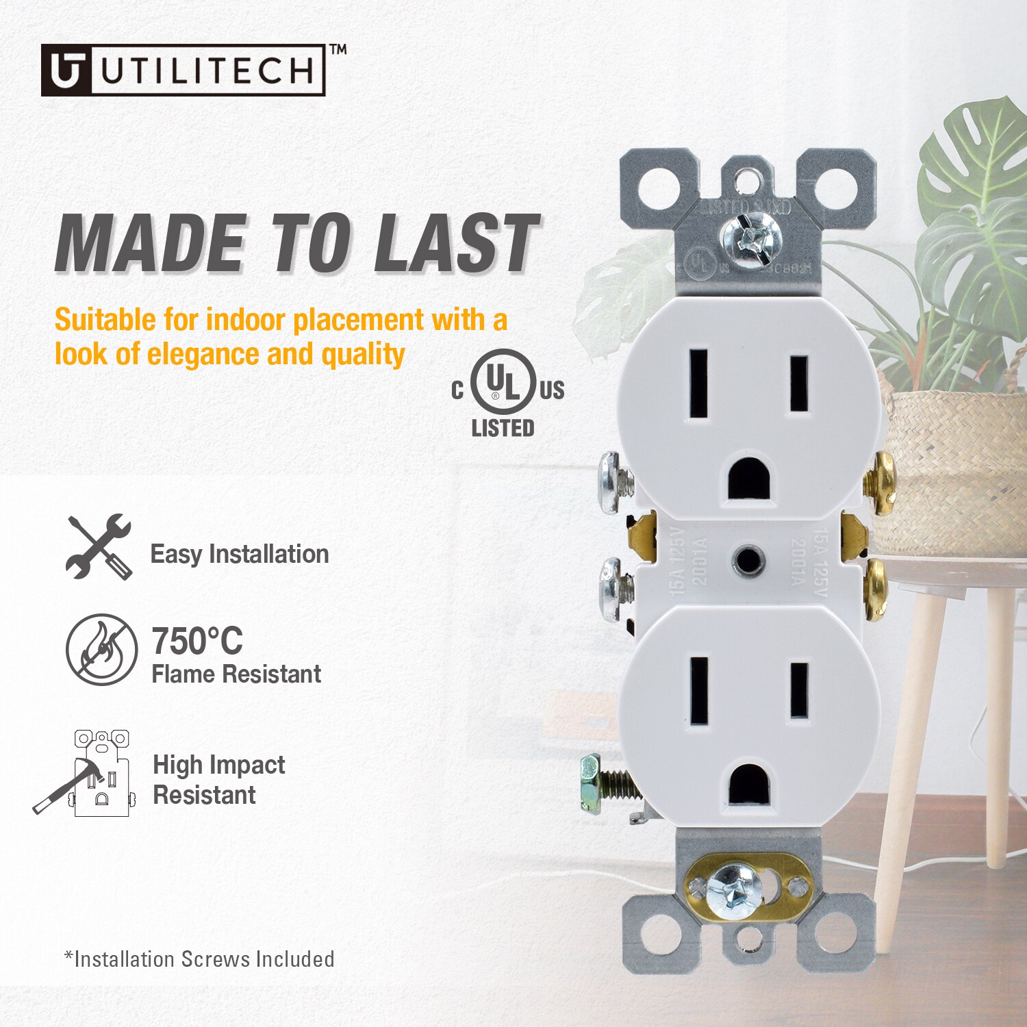 Utilitech 2001A-WH10 receptacles - View #5