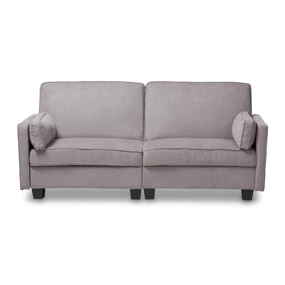 montering Ingen måde Middelhavet Baxton Studio Felicity 82.68-in Modern Grey Polyester/Blend 3-seater Sofa  in the Couches, Sofas & Loveseats department at Lowes.com