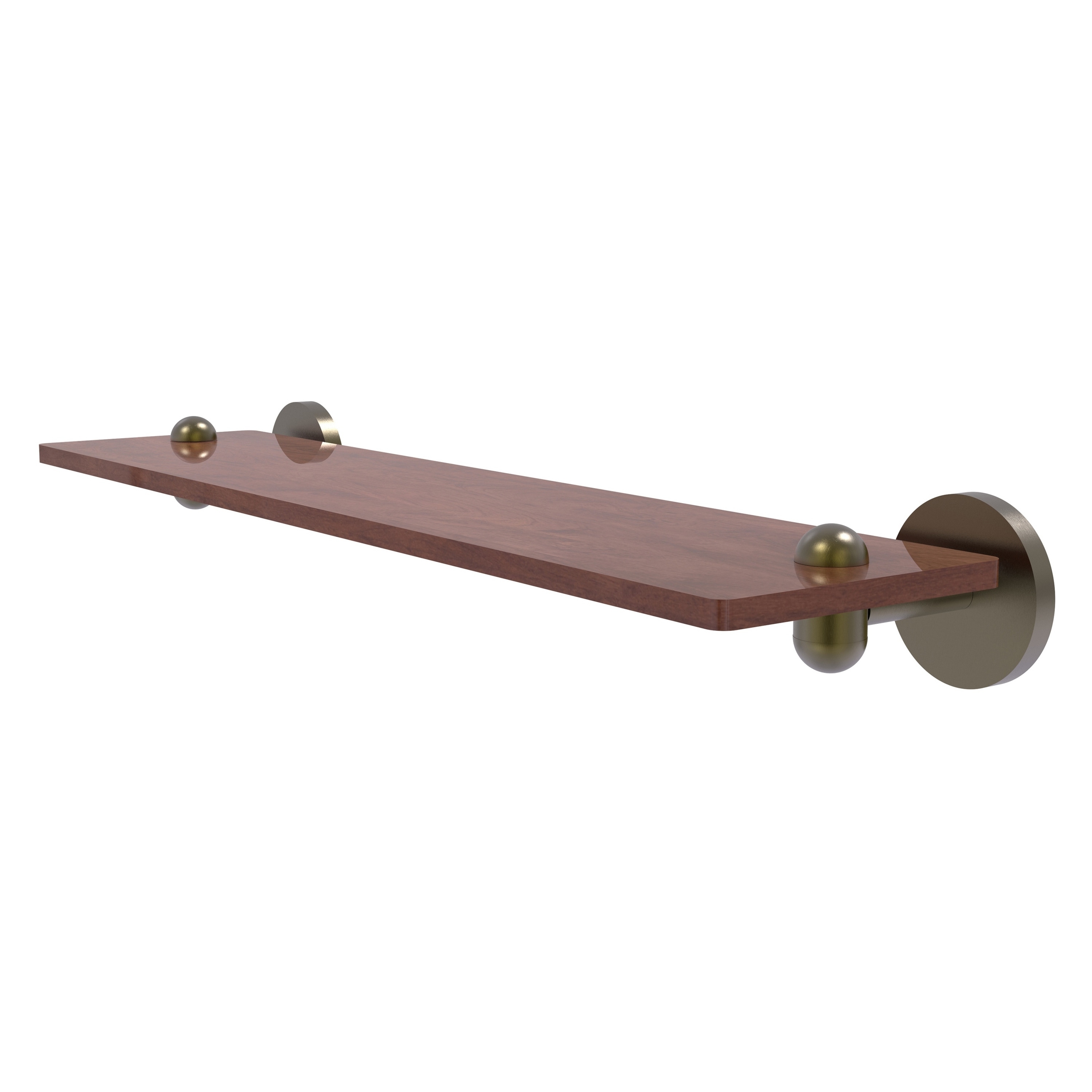 Allied Brass TA-1-22-IRW-ABR Tango Antique Brass Wall mount Bathroom Shelf ( 22-in x 2.5-in x 5-in )
