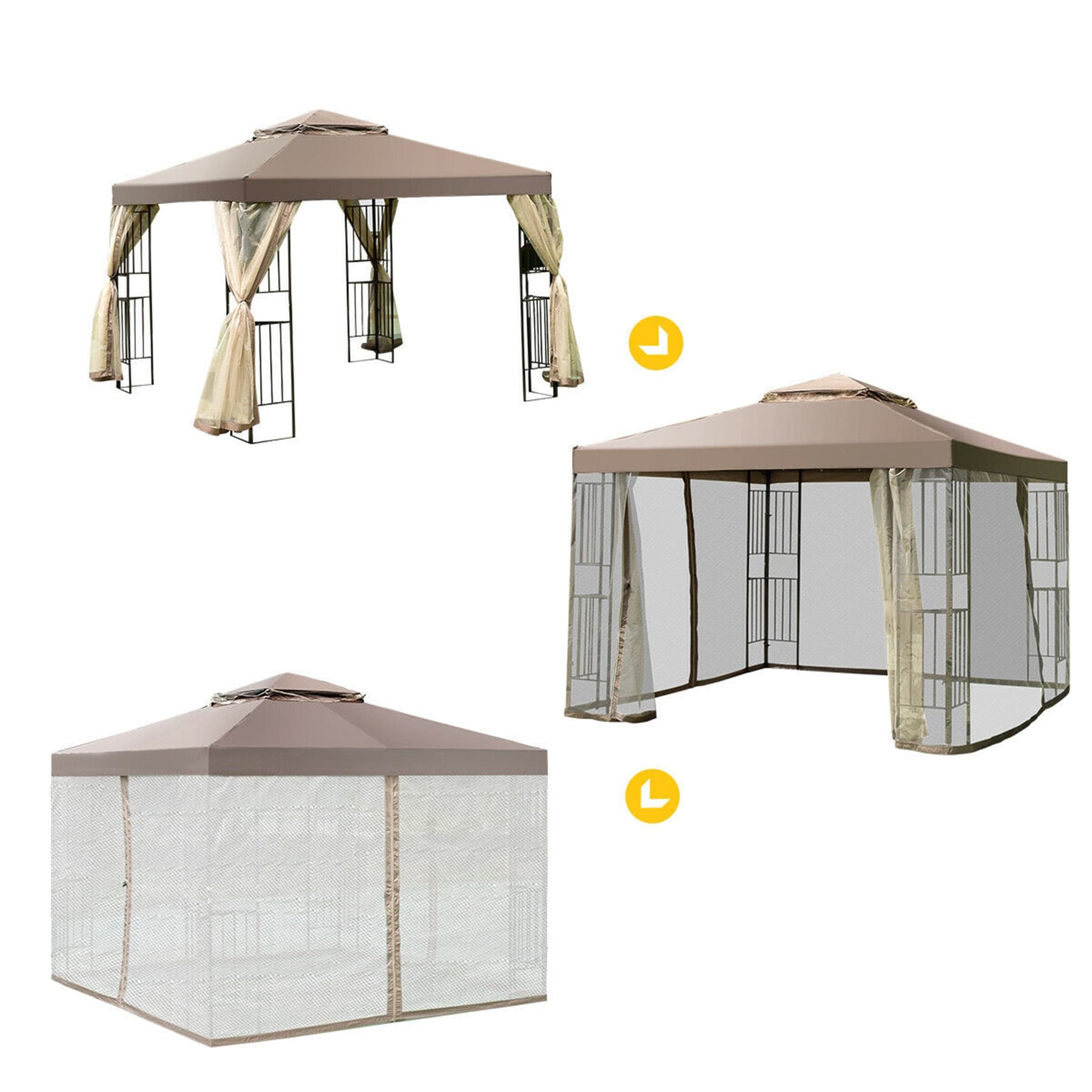 Forclover ASE-224BG Wood-Resin-Gazebos - View #7
