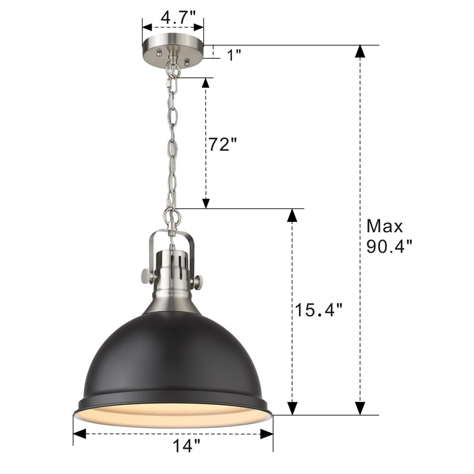 LTMATE LS4054L BN/BK Pendant-Lights - View #3