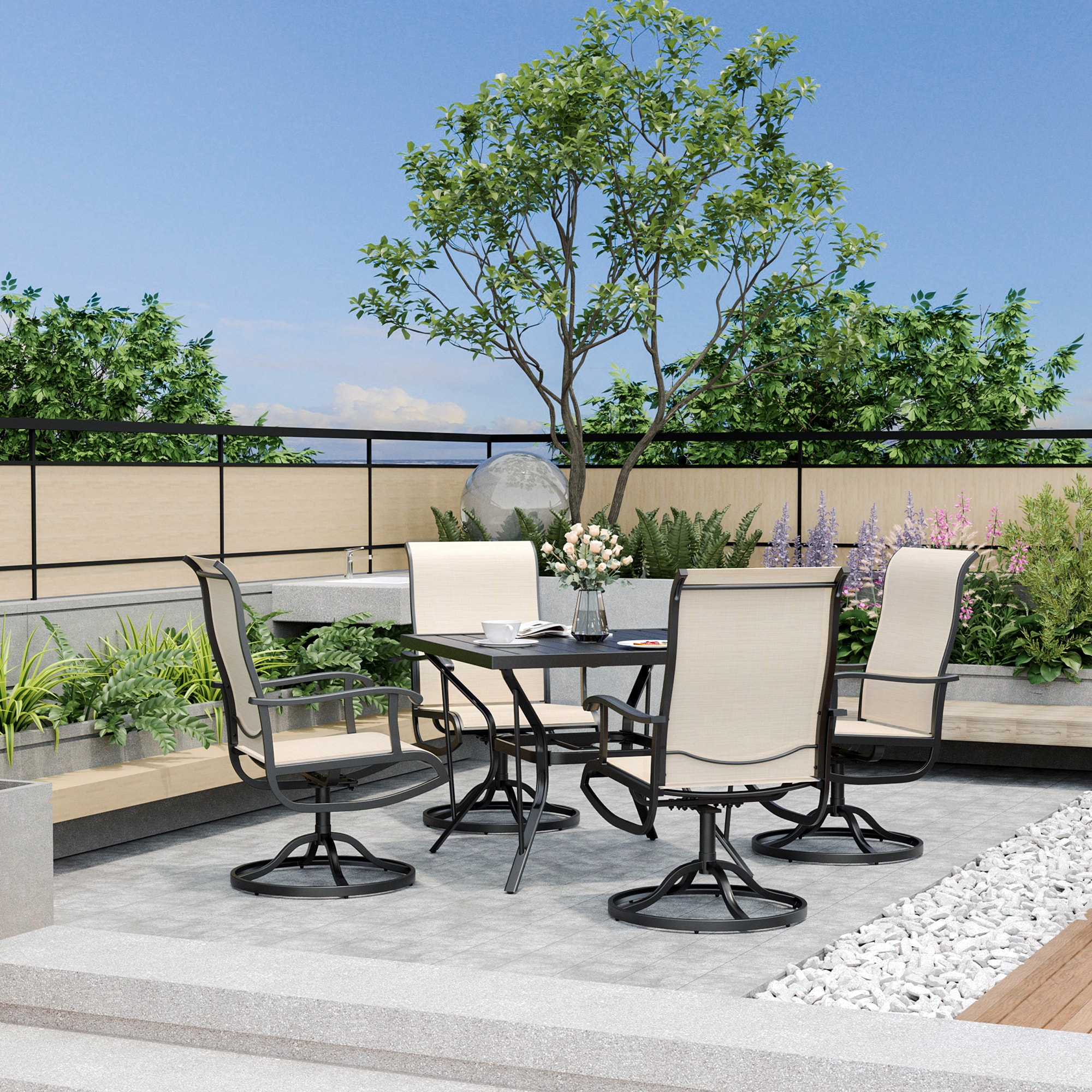 PamaPic TS-CZ-ZY-5JT-B-WL1 Patio-Dining-Sets - View #4