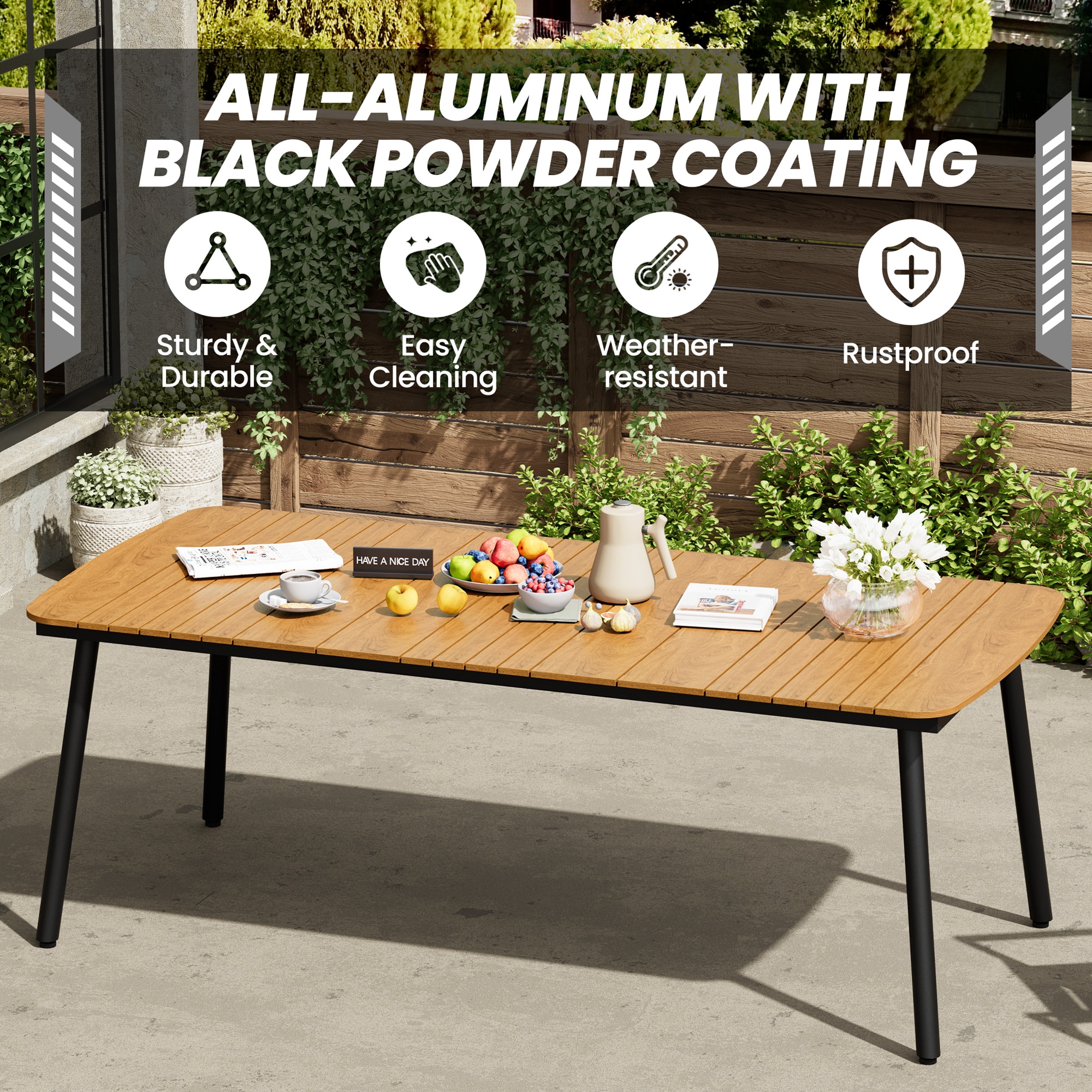 Crestlive Products CL-TB059BRN210 Patio-Tables - View #3