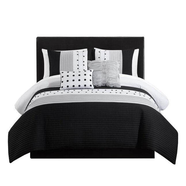 Black King Comforter Set, King Size Bed Comforter Set Black