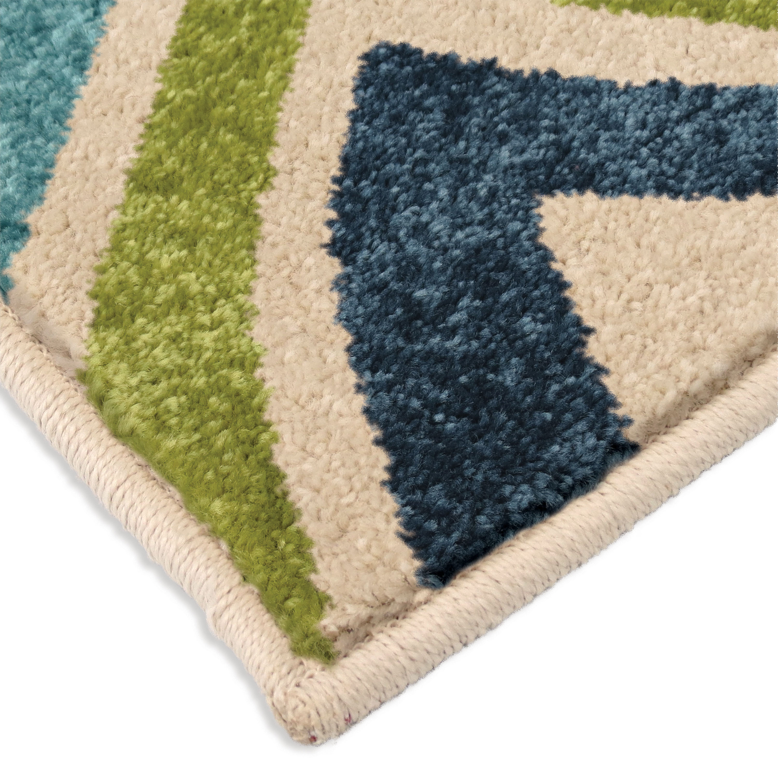 Orian Rugs Swirly Squares 5 X 8 (ft) Indoor/Outdoor Geometric Bohemian ...