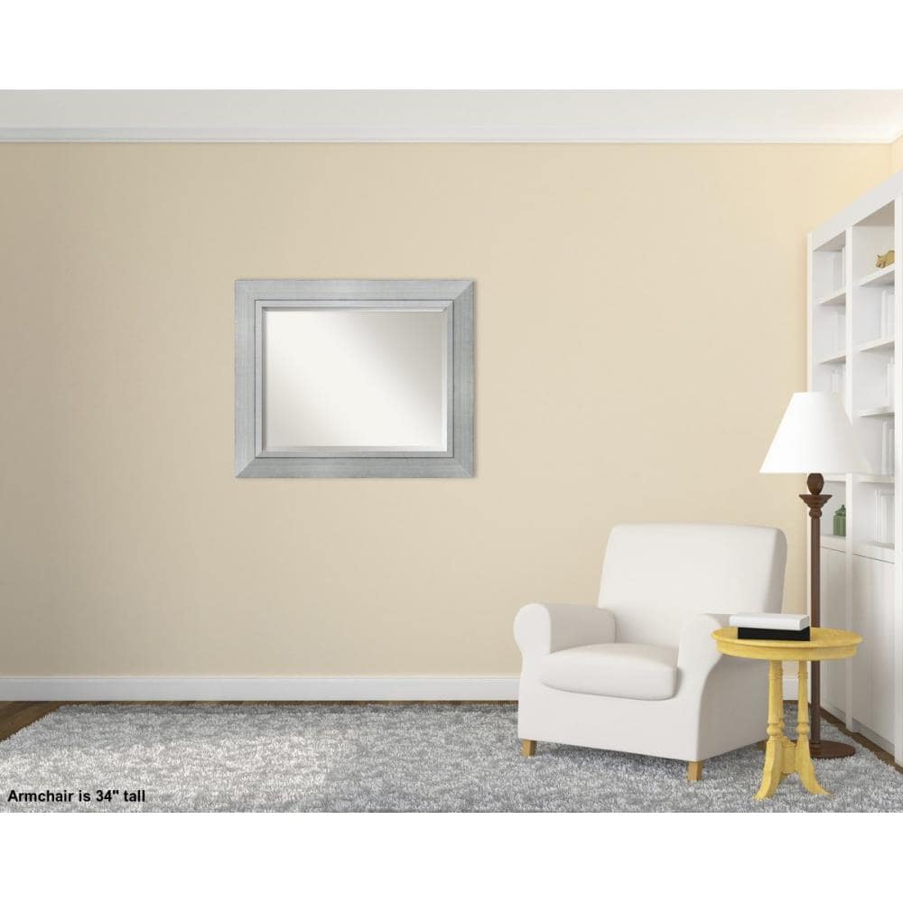 Amanti Art Romano 35.25-in W x 29.25-in H Burnished Silver Framed Wall ...