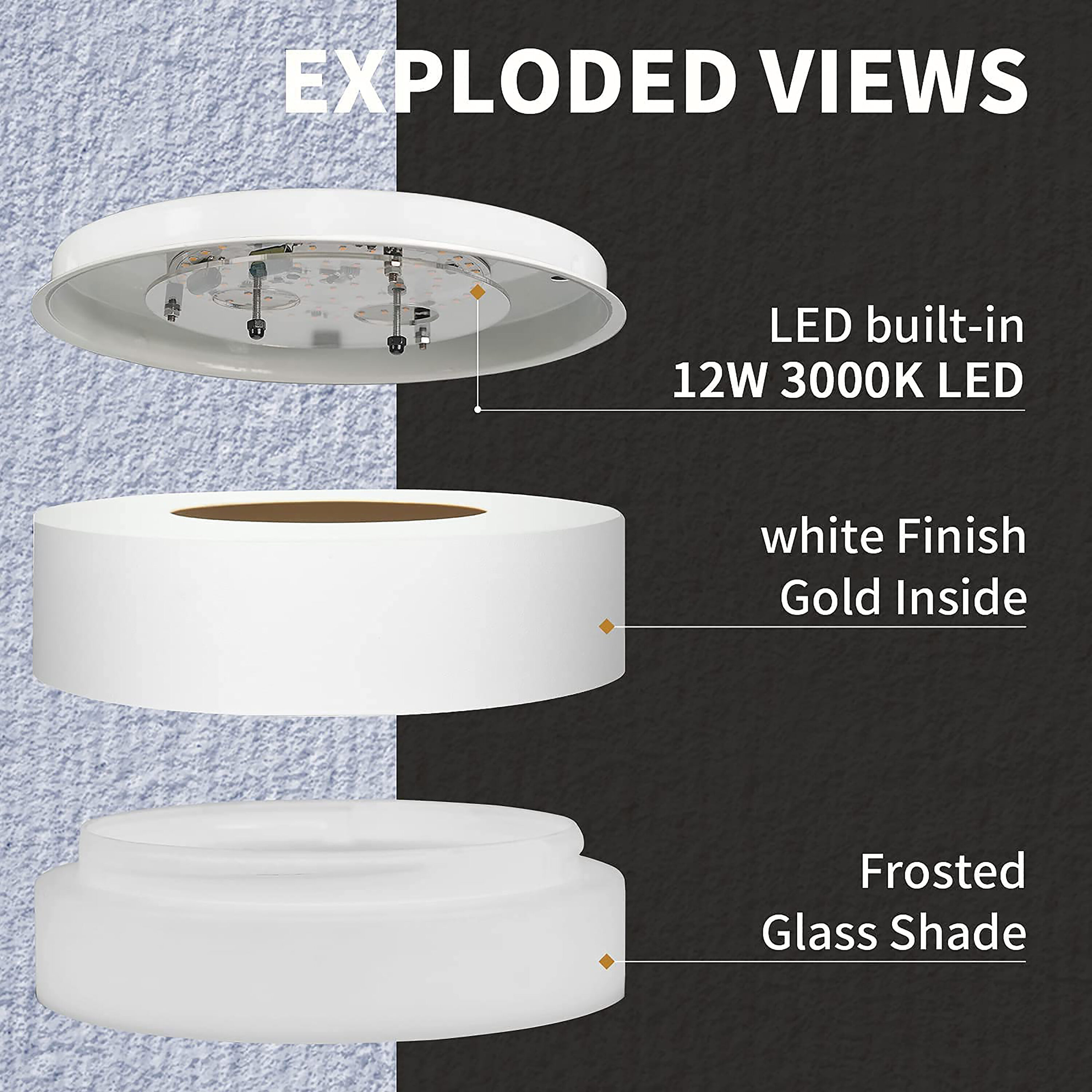 LTMATE LSC3336XS WH LED flushmounts - View #3