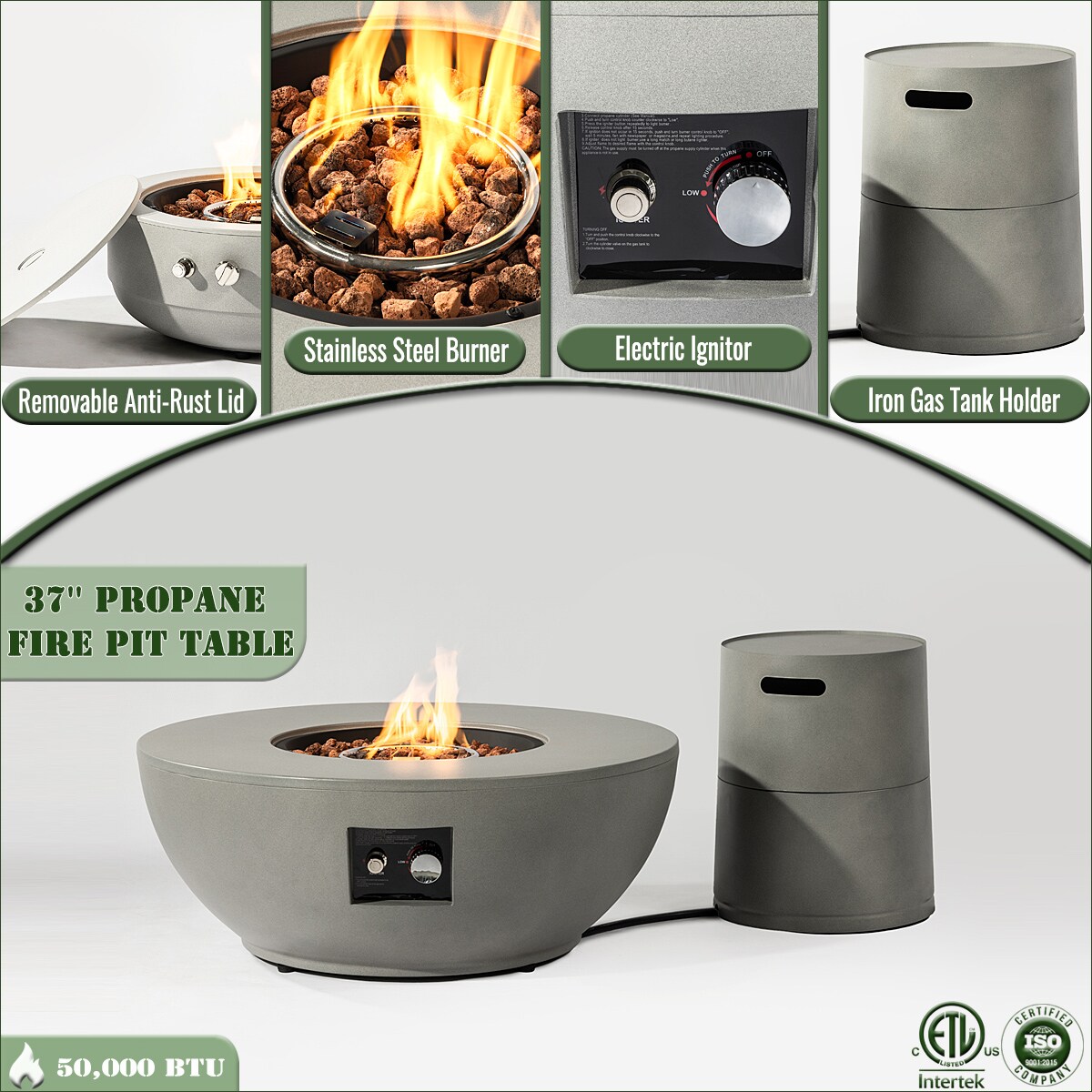Sunrinx MG16-GAS-20 Outdoor-Gas-Firepits - View #7