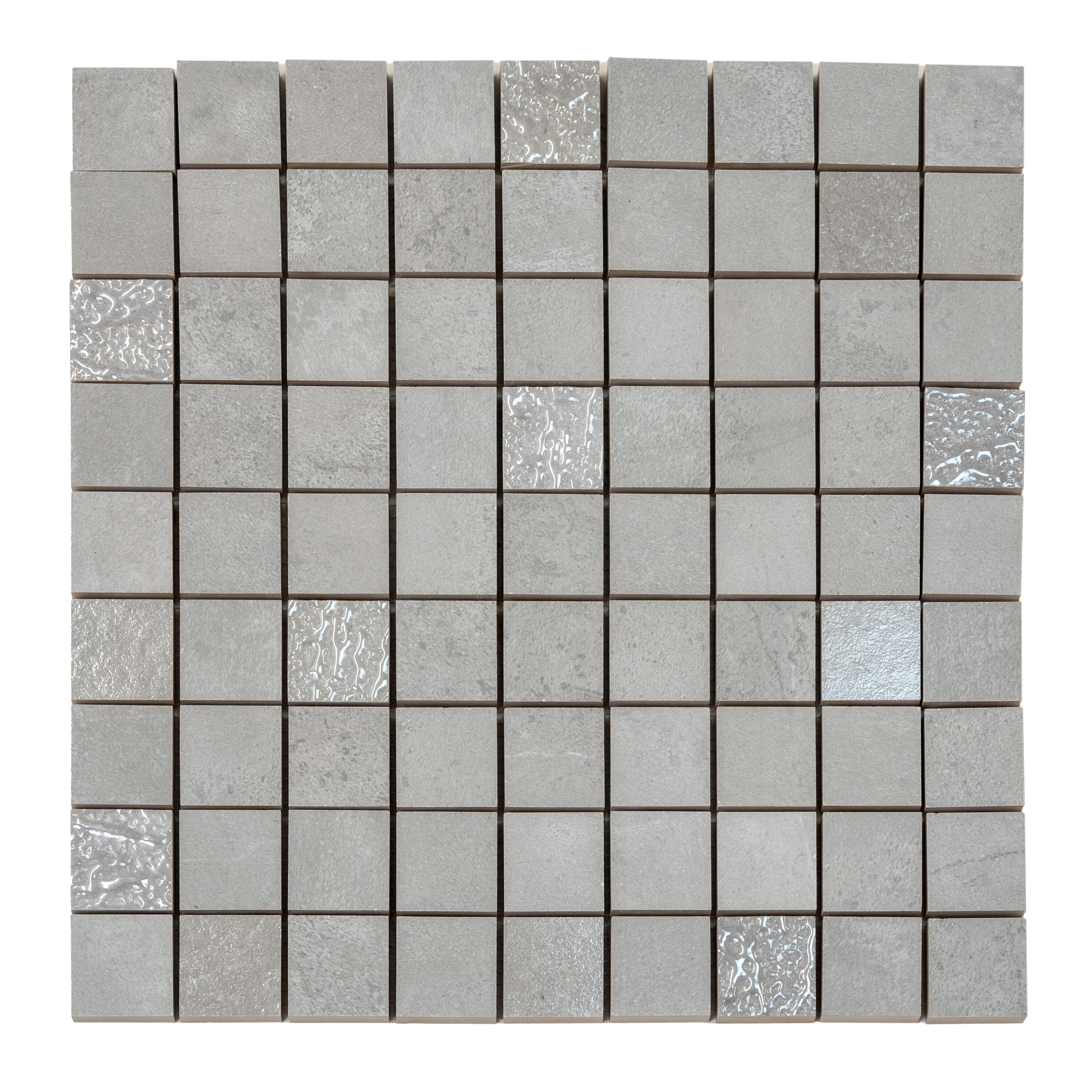 Apollo Tile AURIGRIMOS Gray 12-in x 12-in Matte Ceramic Stone Look Mosaic Floor and Wall Tile (10.68-sq. ft/ Carton)