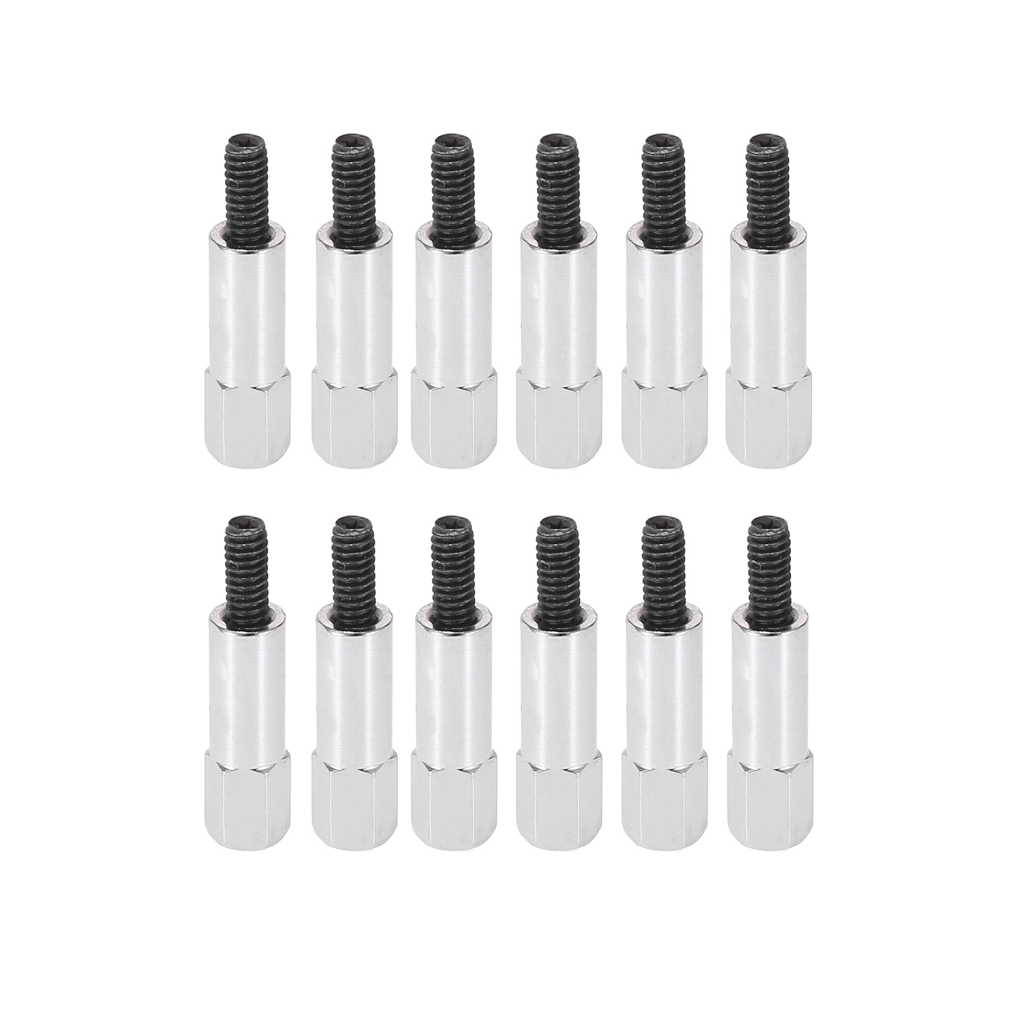 Unique Bargains 12pcs G1/4-20 Chrome Valve Cover Bolt for Chevy 283 302 305 307 327 350 383 400 Engines #S26012200UX7453