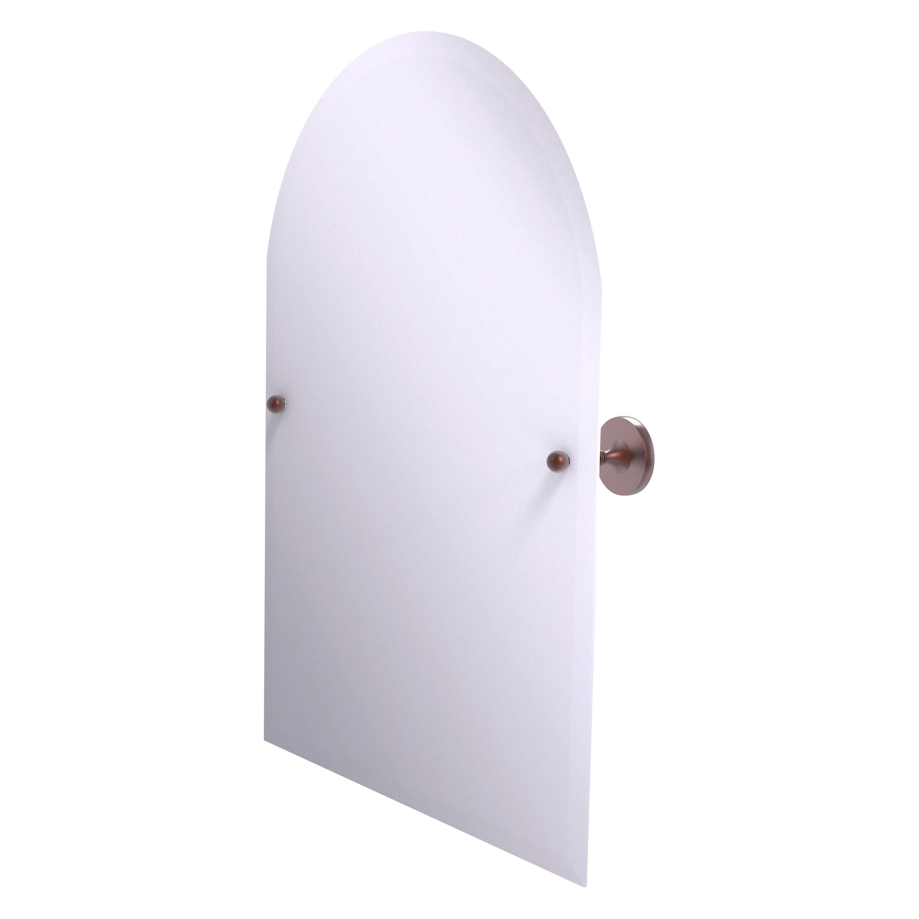 Allied Brass SL-94-CA Shadwell 21-Inches x 3.4-Inches Beveled Frameless Arch Tilting Bathroom Vanity Mirror ( Antique Copper )