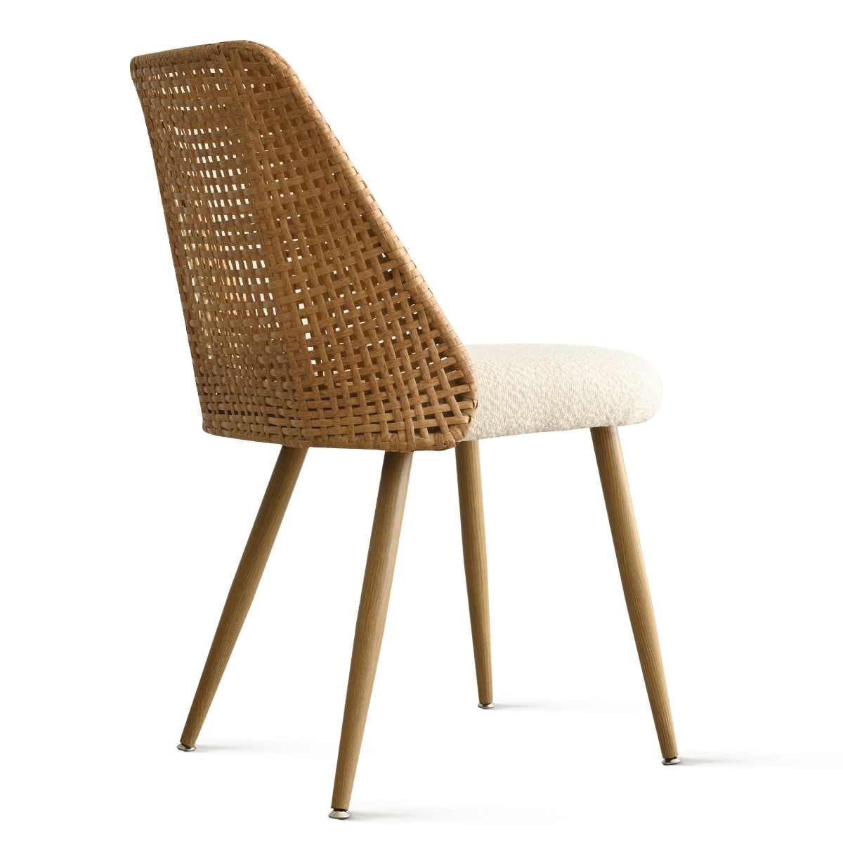 Maison Boucle MILAN-CHAIR-OAK-WH-6 Dining-Chairs - View #5