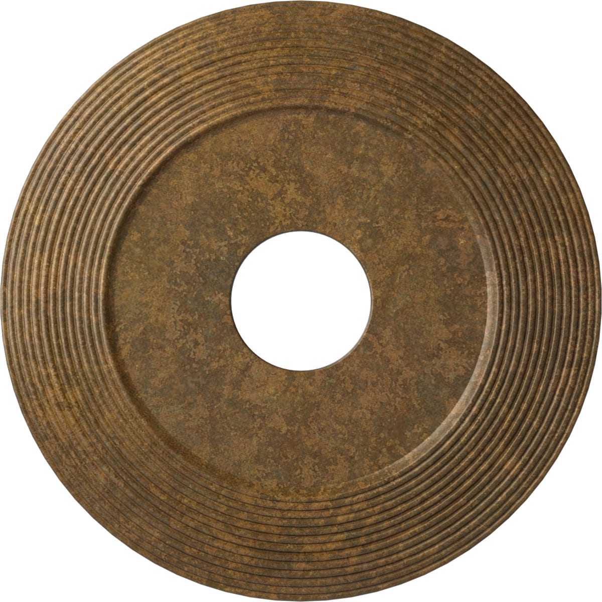Ekena Millwork CM16ADRZS Adonis 16.125-in W x 16.125-in L Painted Rubbed Bronze Polyurethane Whole Ceiling Medallion
