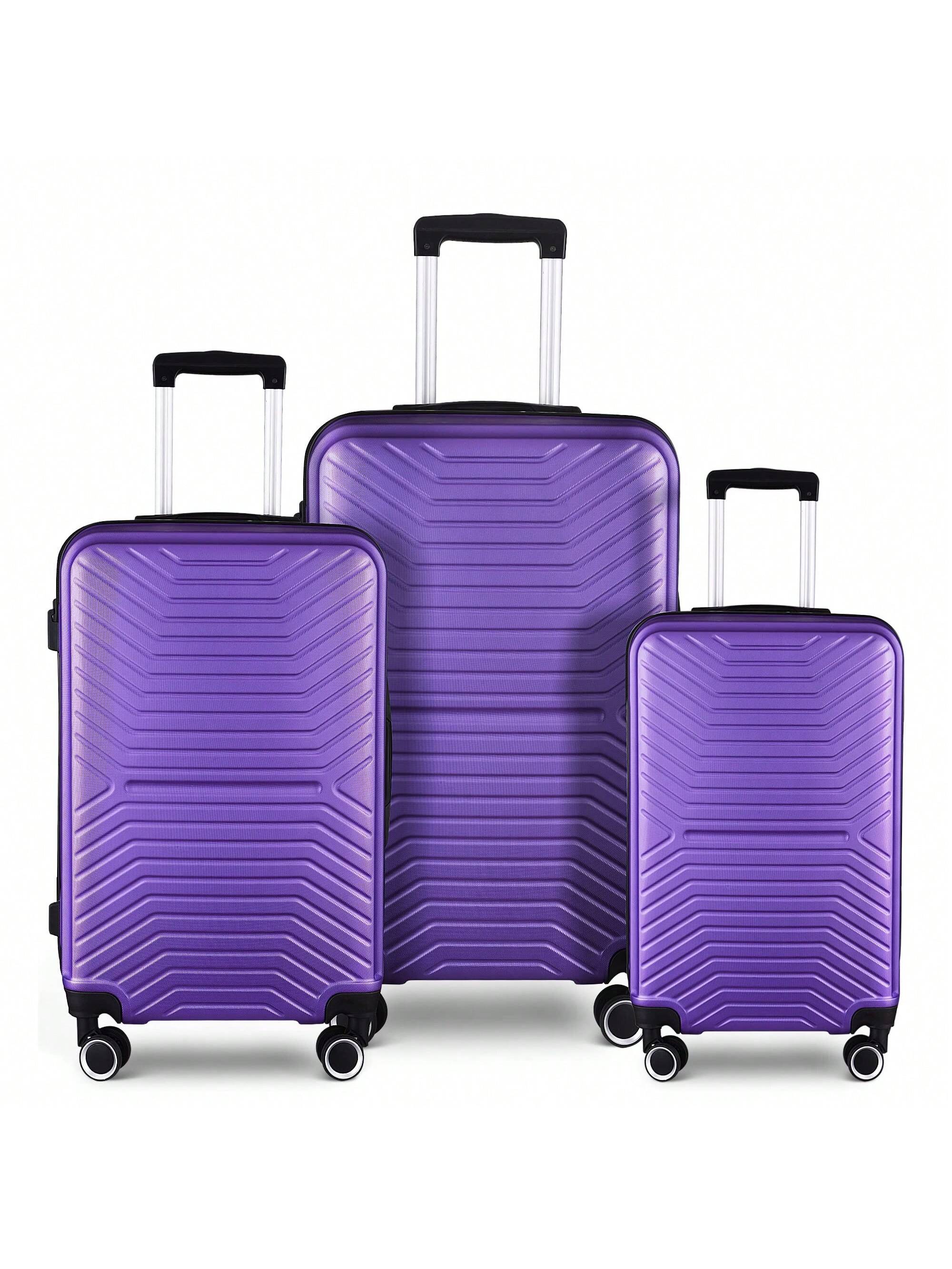 Qeetex PBY-15PC34SA-HF4 3 Piece Hardshell Luggage Sets 20in/24in/28in Expandable Hardside Lightweight Durable Suitcase Sets With 360 Degree Spinner Wheels And TSA Lock