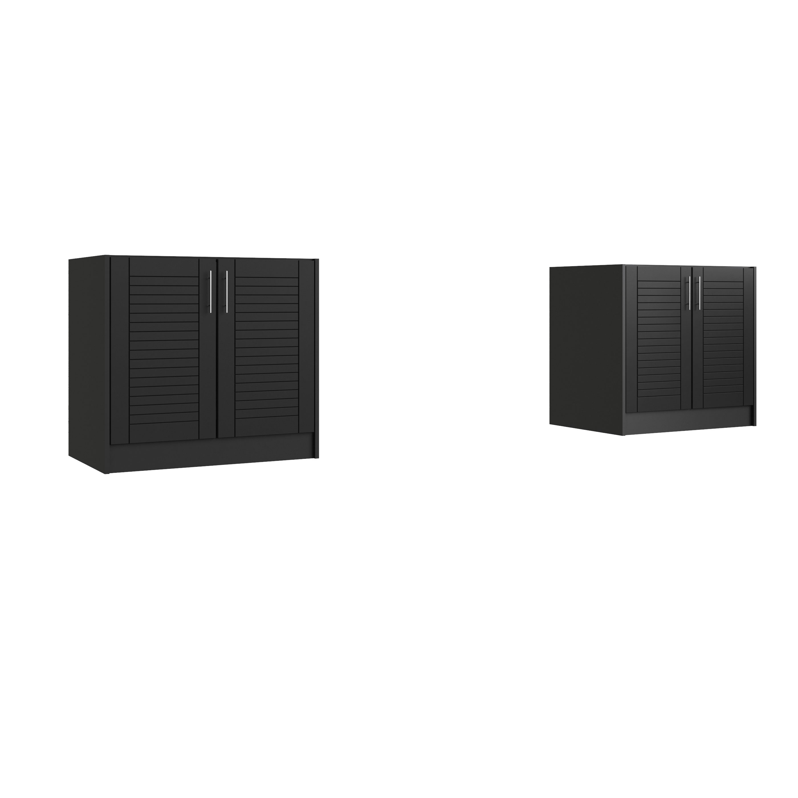 WeatherStrong WSE72WC-TPB Tampa 3 -Piece 73.25-in W x 25.5-in D x 34.5-in H Modular Outdoor Kitchen Set