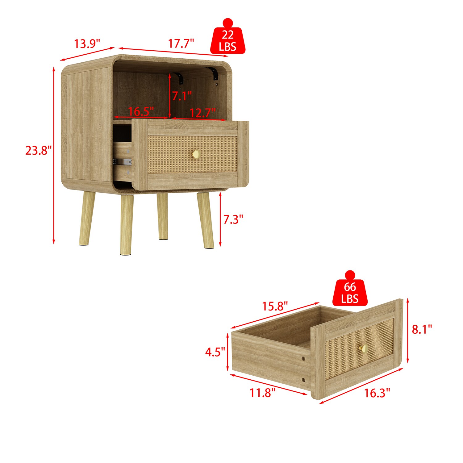 FUFU&GAGA KF200270-01 nightstands - View #14