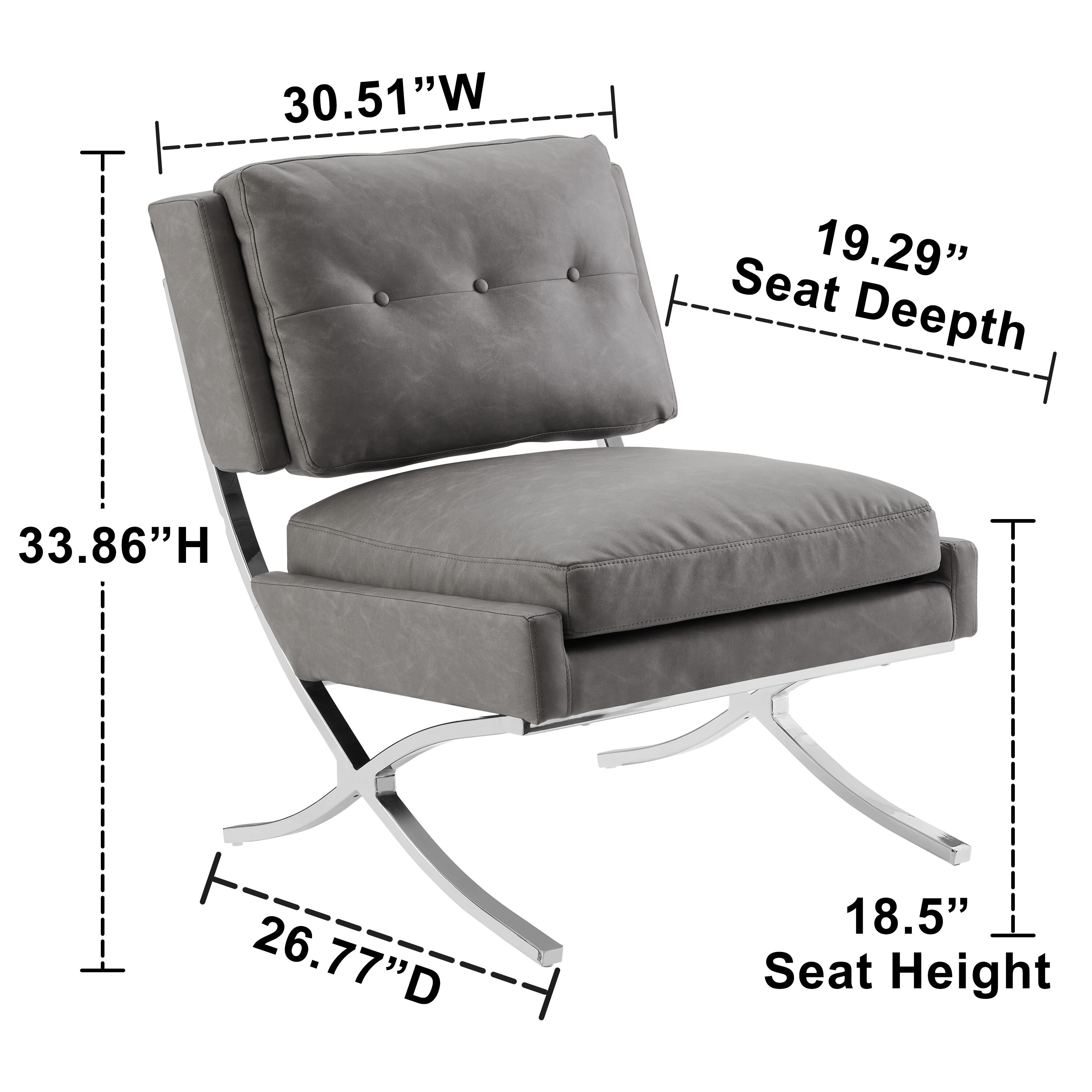 Art Leon SF012-GRAY chairs - View #11