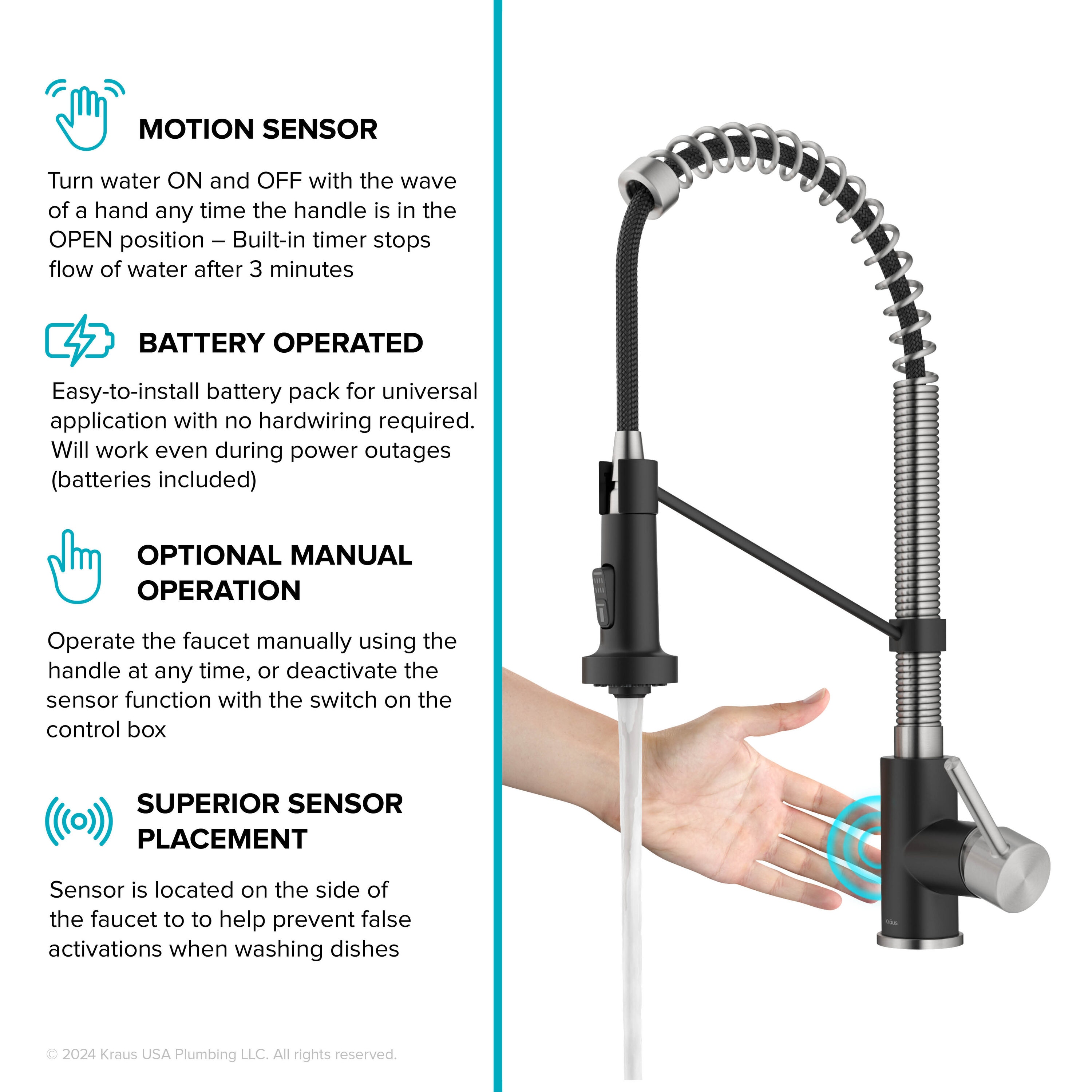 Kraus KSF-1610SFSMB Kitchen-Faucets - View #4
