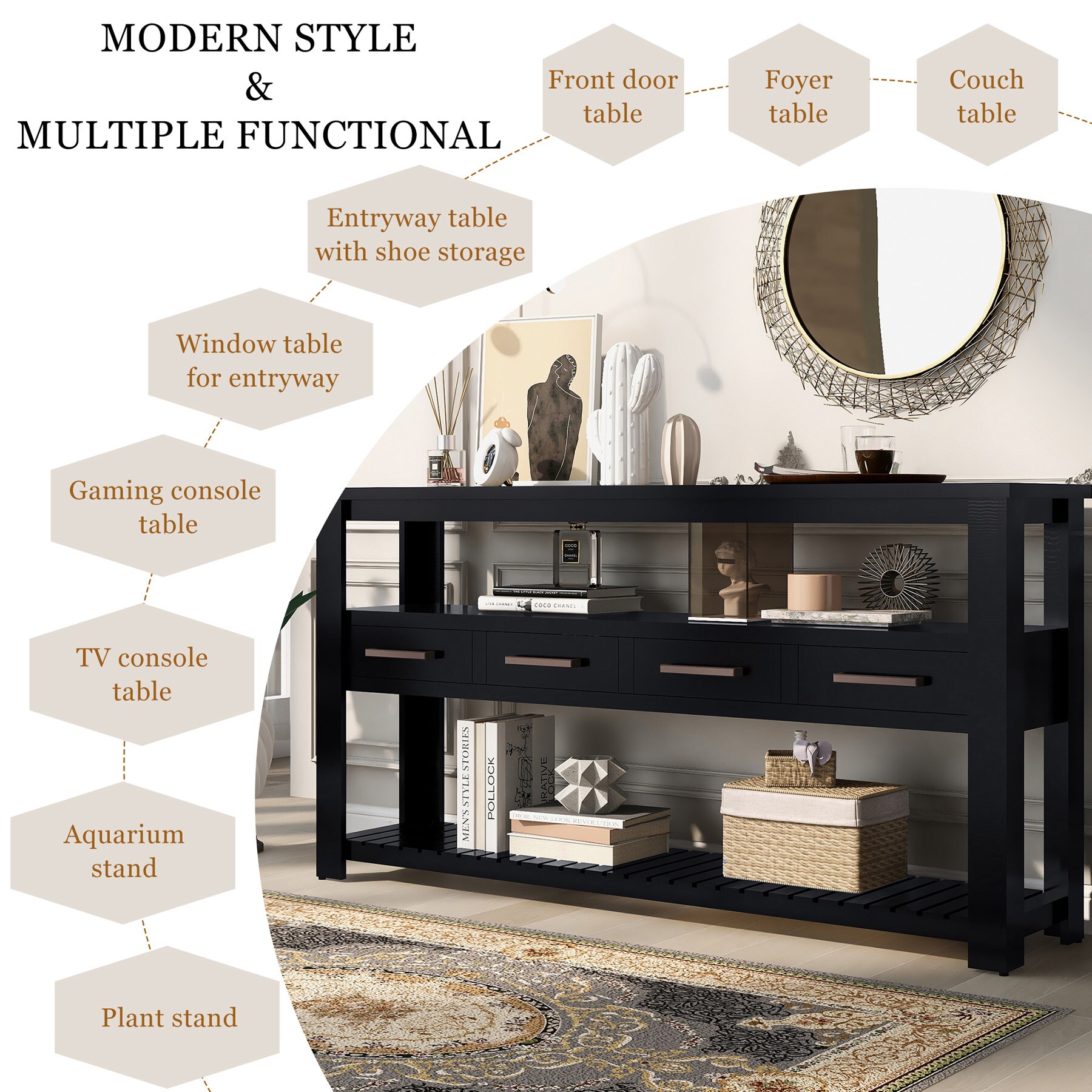 ModernLuxe L-WF298909AAB Console-Sofa-Tables - View #5
