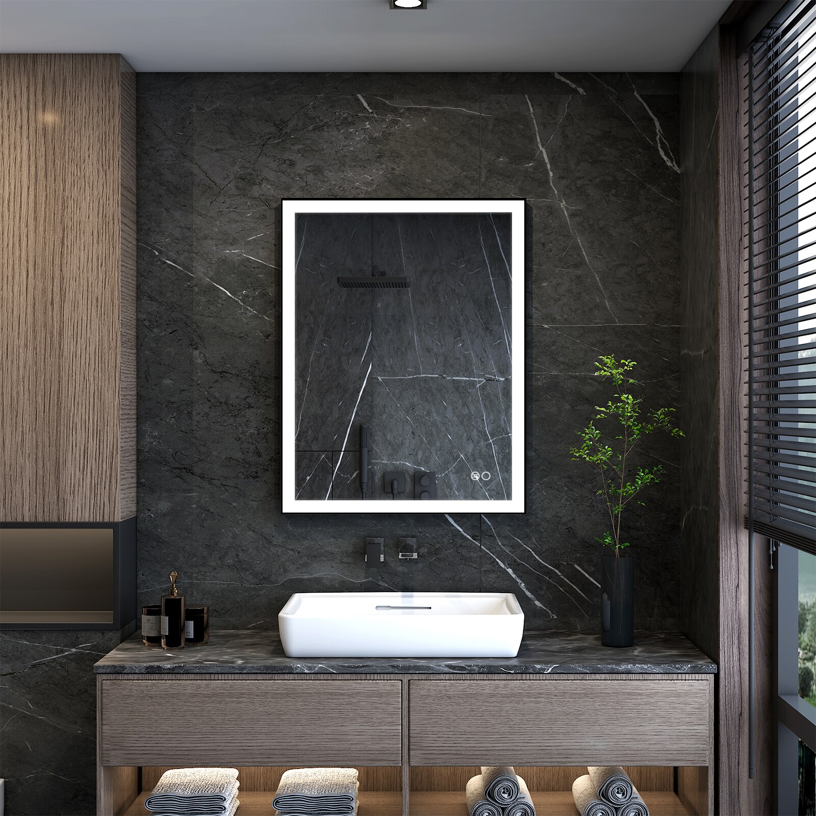 WELLFOR EX-2836DH3F Framed-Bath-Mirrors - View #11