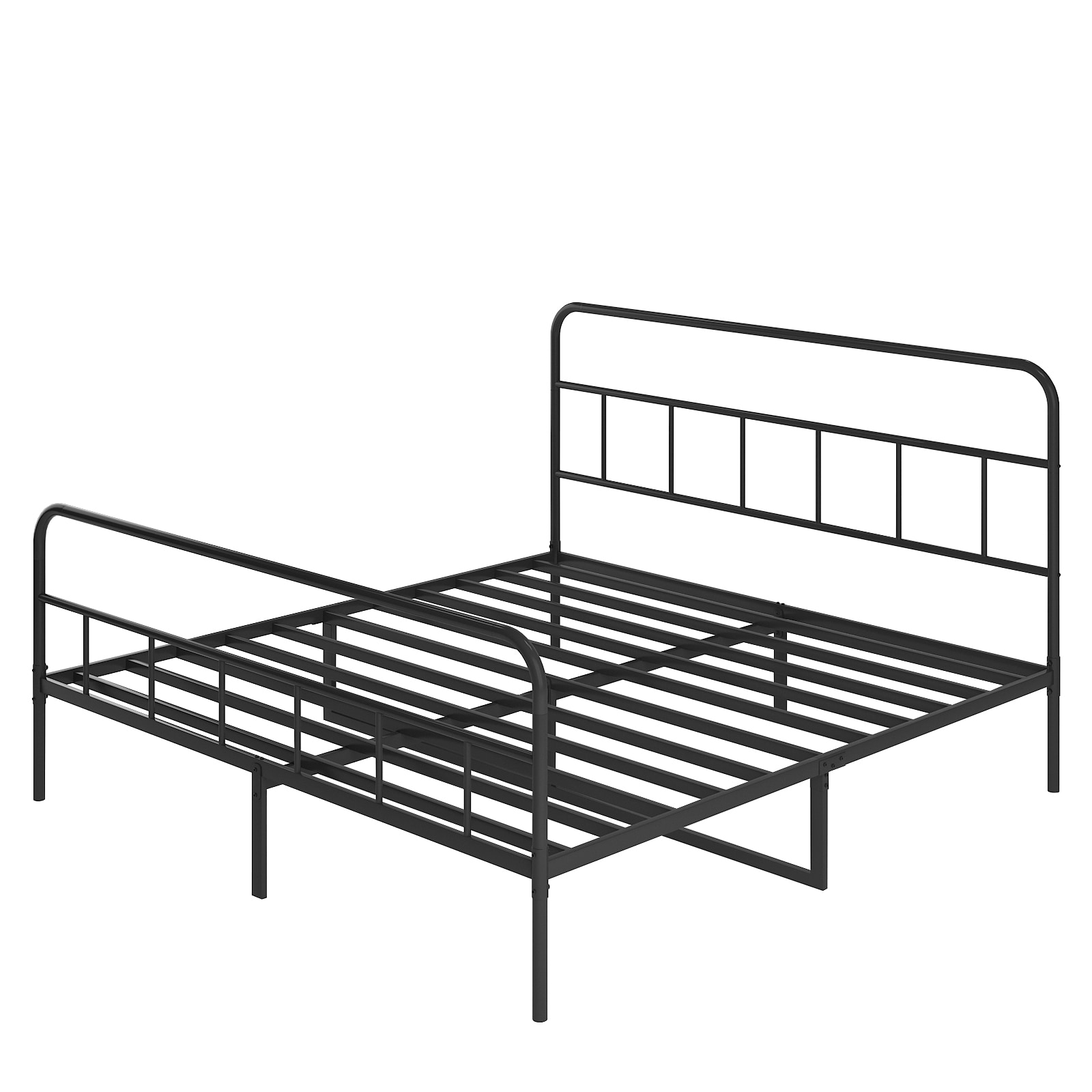 Maocao Hoom JLP147732 Black King Metal Bed frame Bed