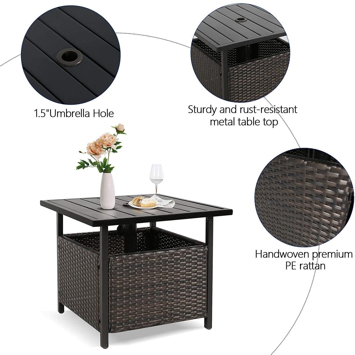 Maocao Hoom BHP3KJG Patio-Tables - View #4