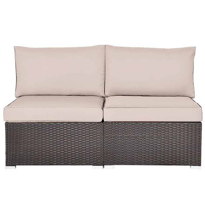 Goplus Rattan Outdoor Sectional With, Small Outdoor Sectional