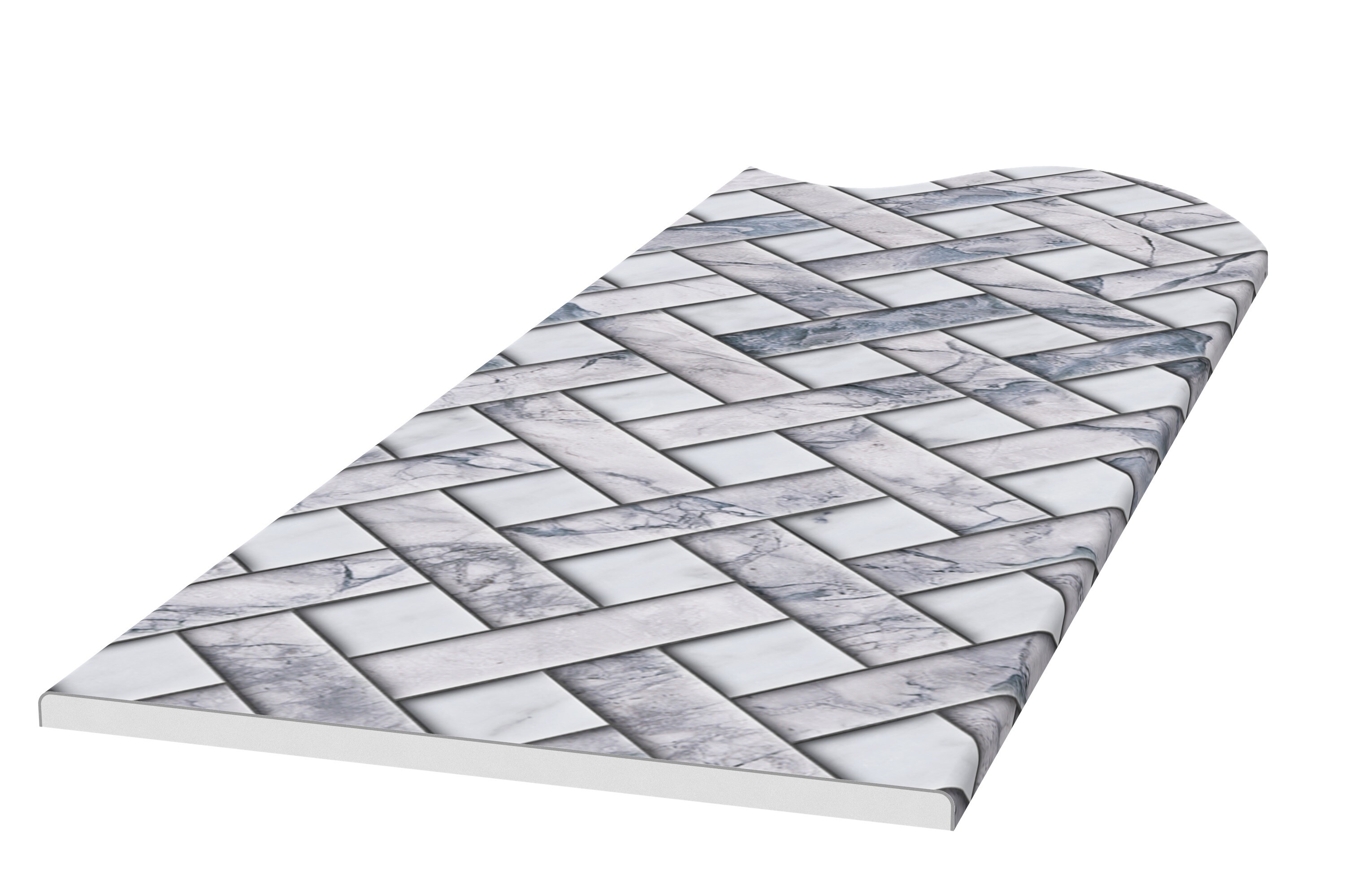 FlexStone FLXAT6048EV Accent Trim Kit - (2) 48-in and (1) 60-in Accents - Everest - PVC - Multiple Colors/Finishes