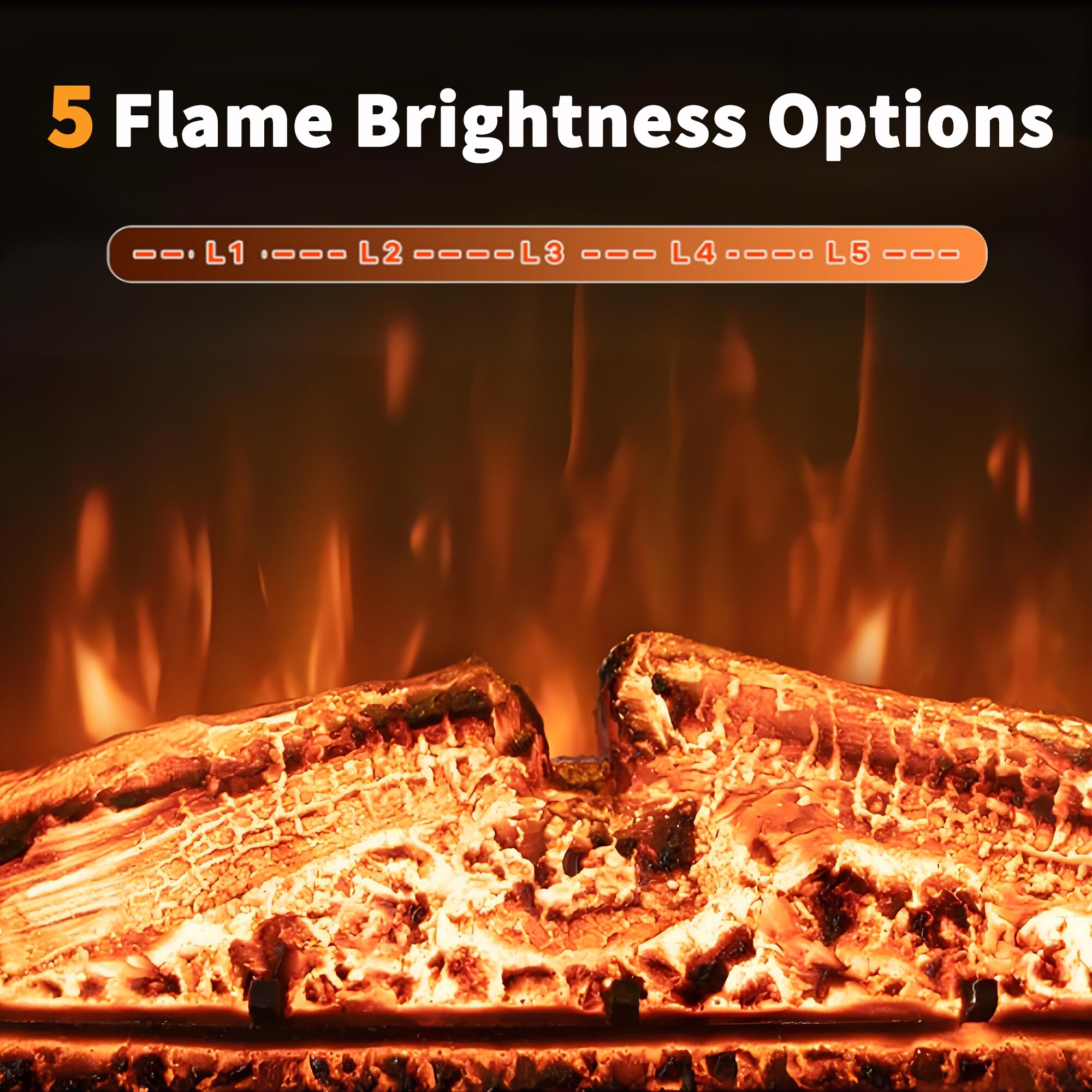 EdenDirect LW-EF443B Electric-Fireplace-Fireboxes - View #4