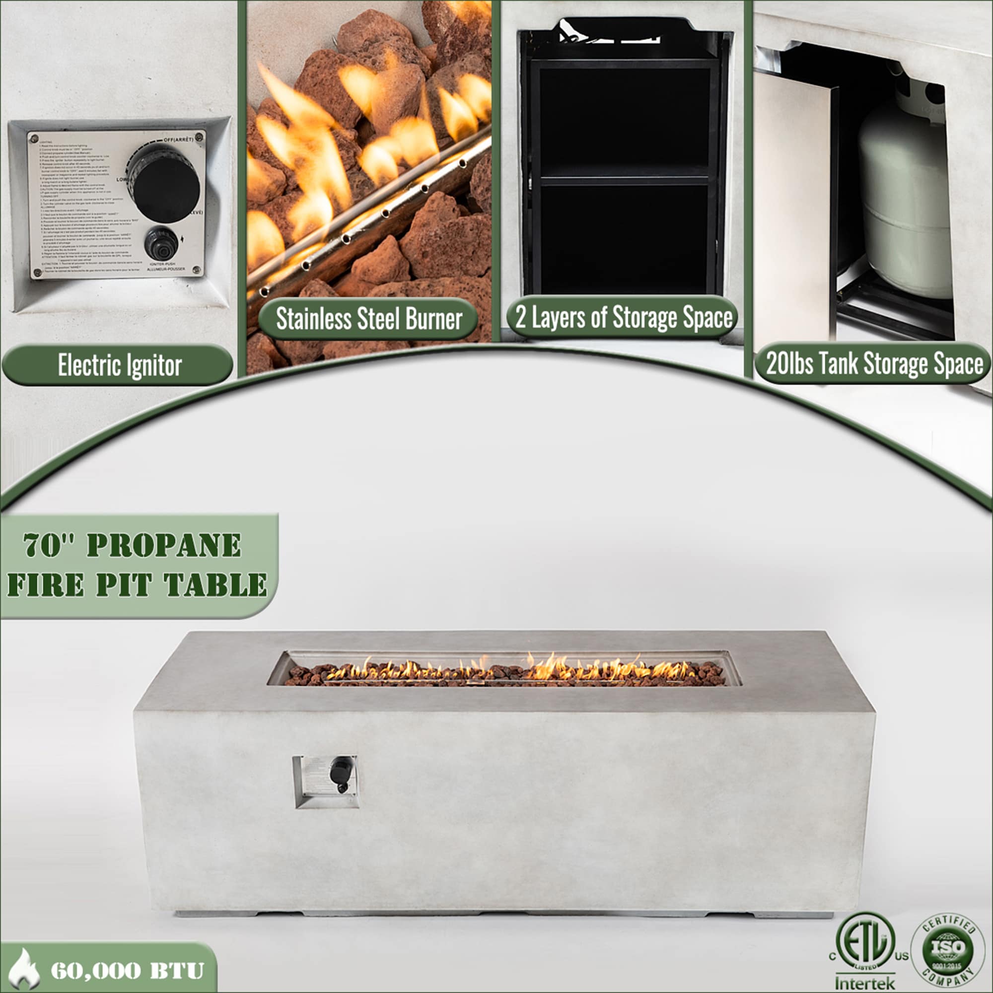 SINOFURN SYA640090LG Outdoor-Gas-Firepits - View #3