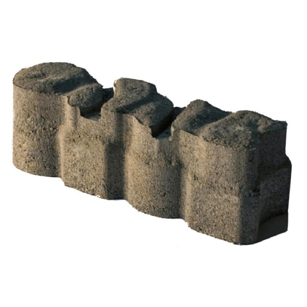  14200011 Alameda 12-in L x 4-in W x 4-in H Brown Concrete Straight Edging Stone