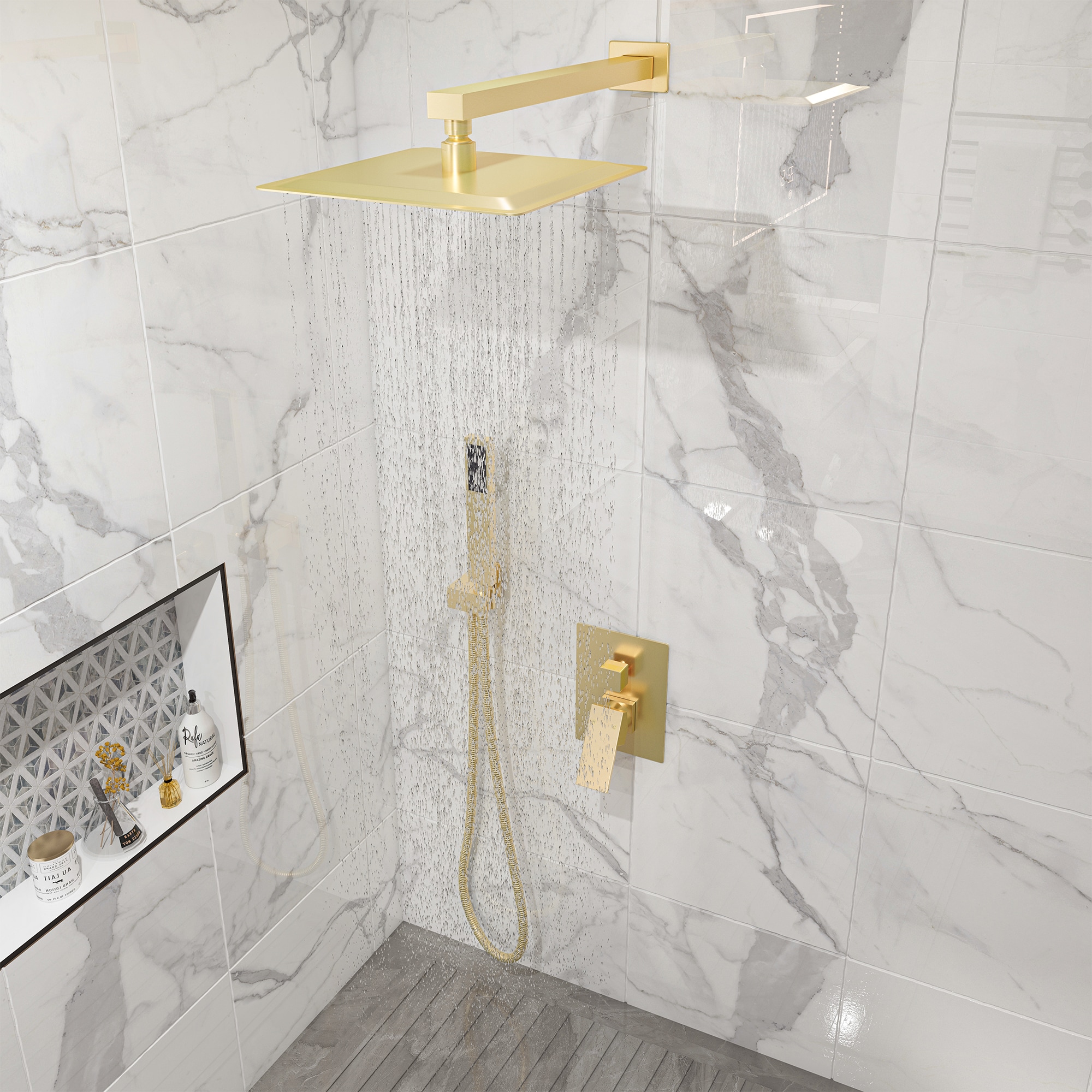Clihome MS-A3809-10BG Showerhead-Bar-Panels - View #5