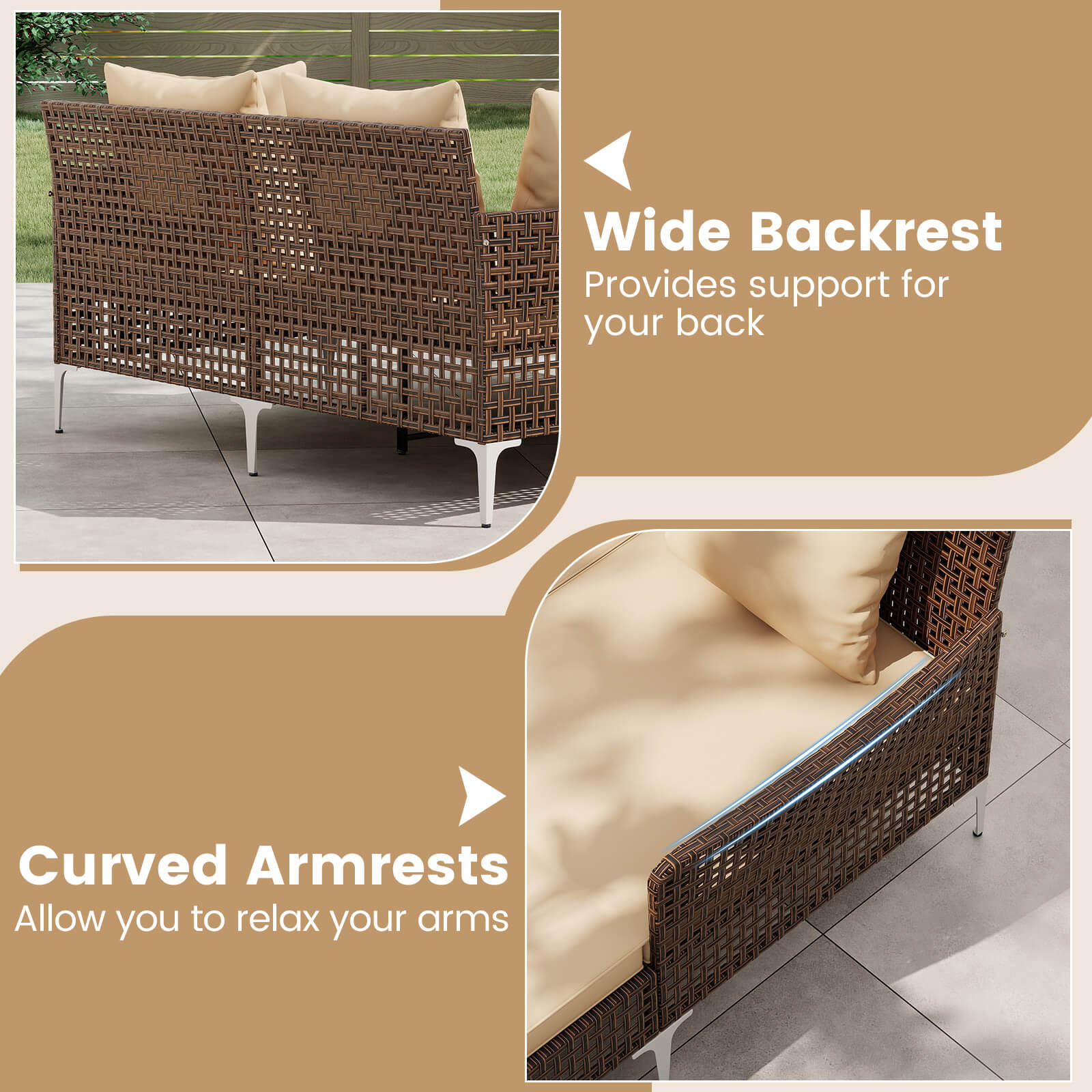 Costway HCST08861 Chaises-Settees - View #5