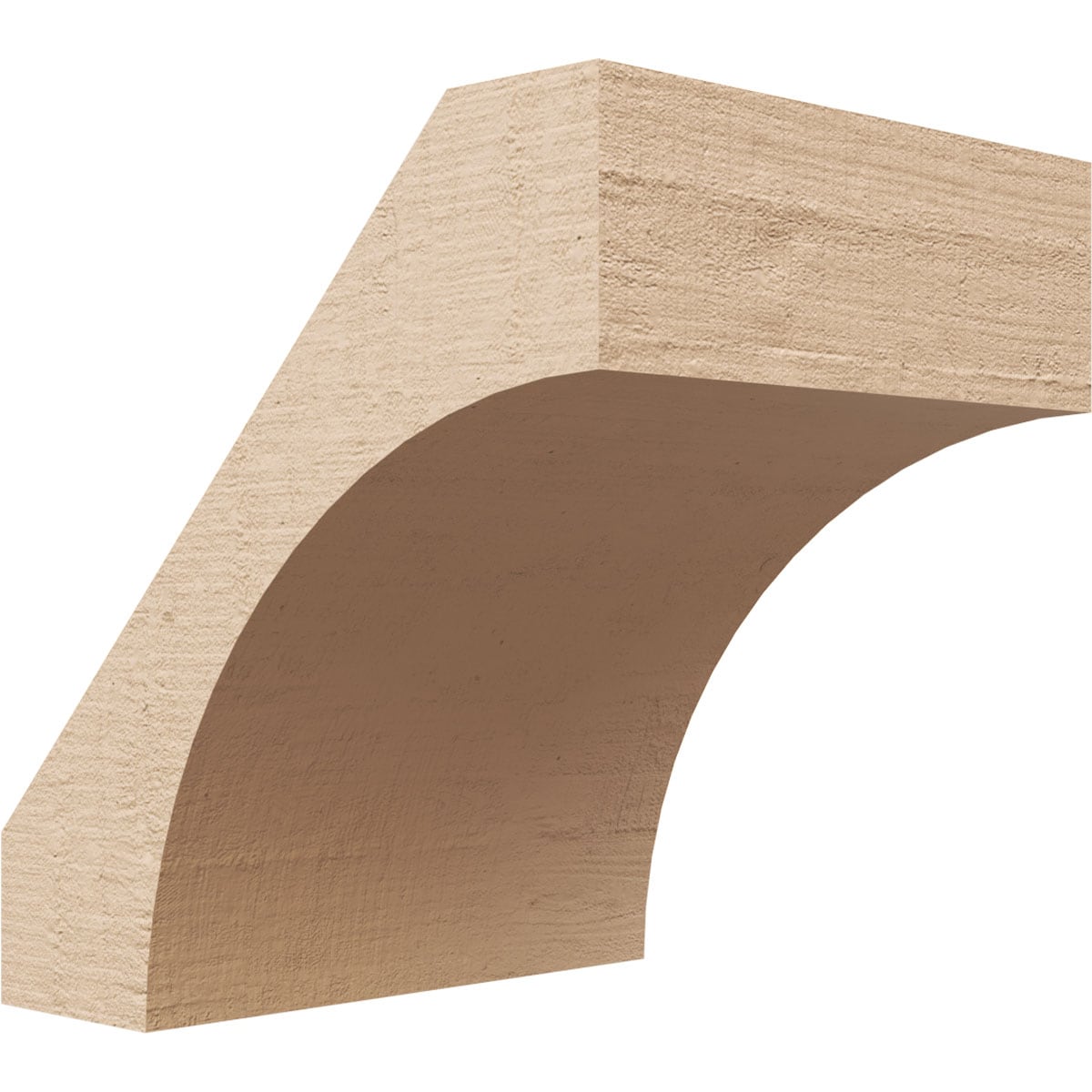Ekena Millwork BRCUR05X06X06WTLRCPR 5-in x 6-in x 6-in Primed Urethane